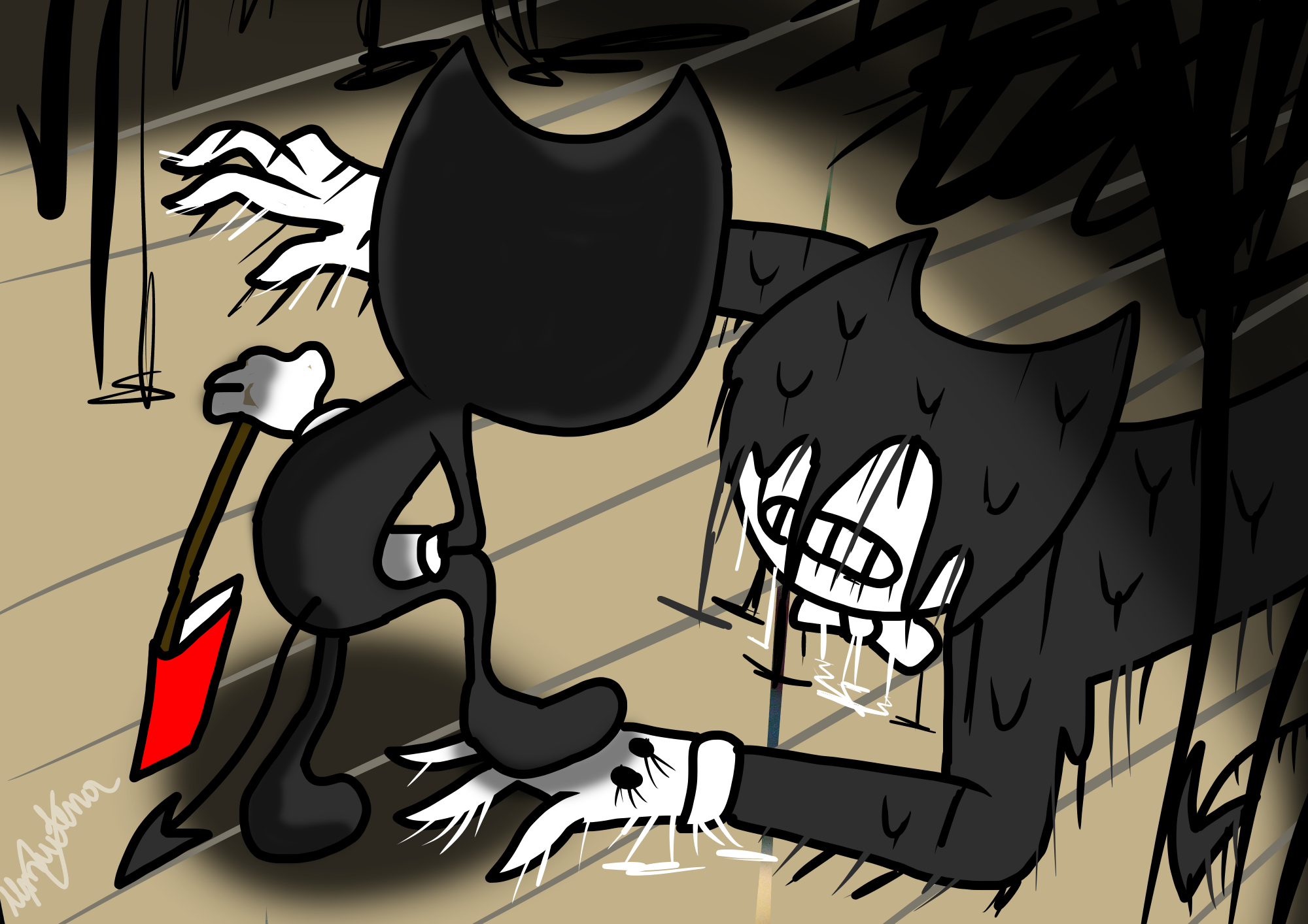 Bendy Demonuh!? Artis Illustrations ART street