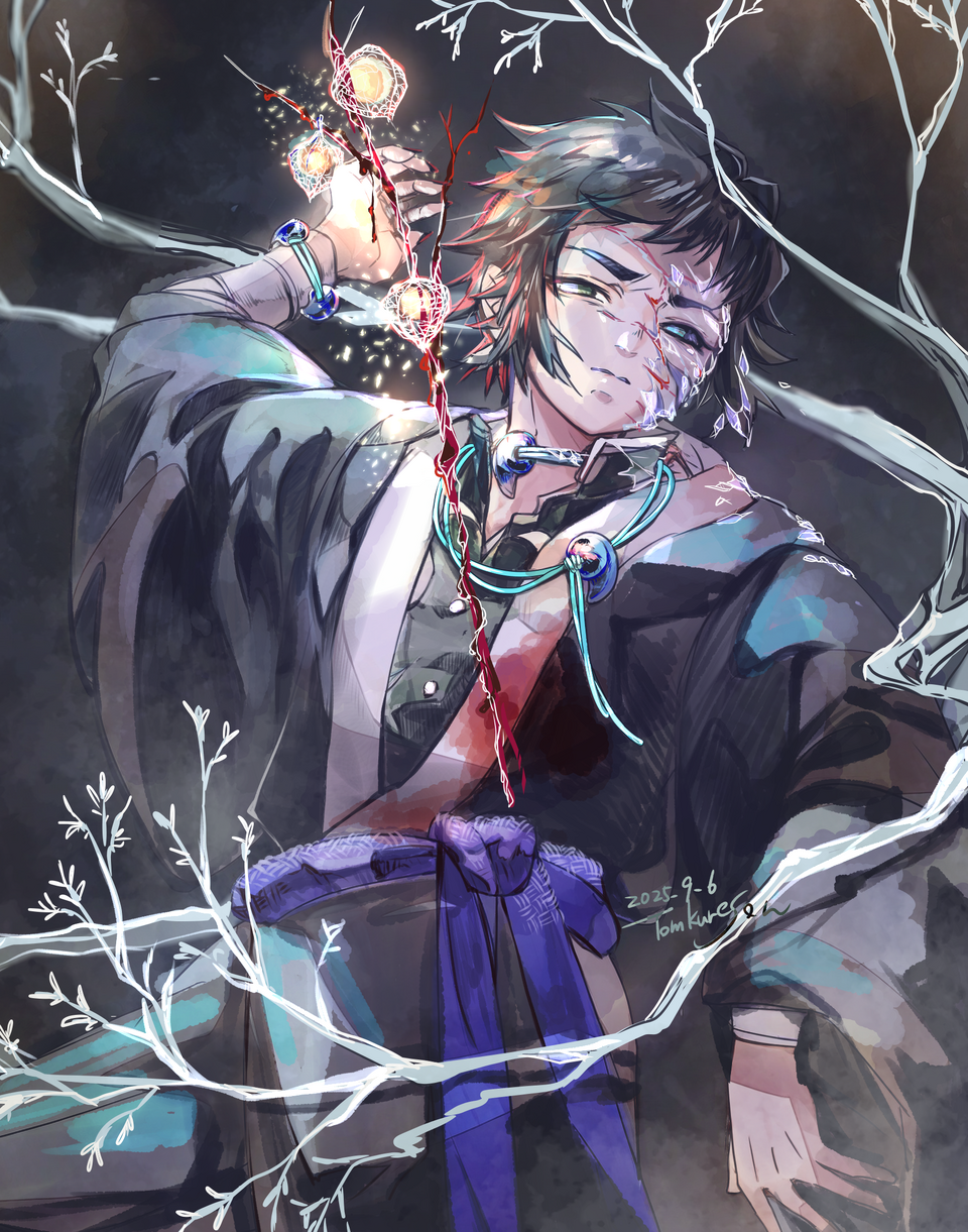 血の浸食 Illust of とむくれそん medibangpaint KimetsunoYaiba 獪岳