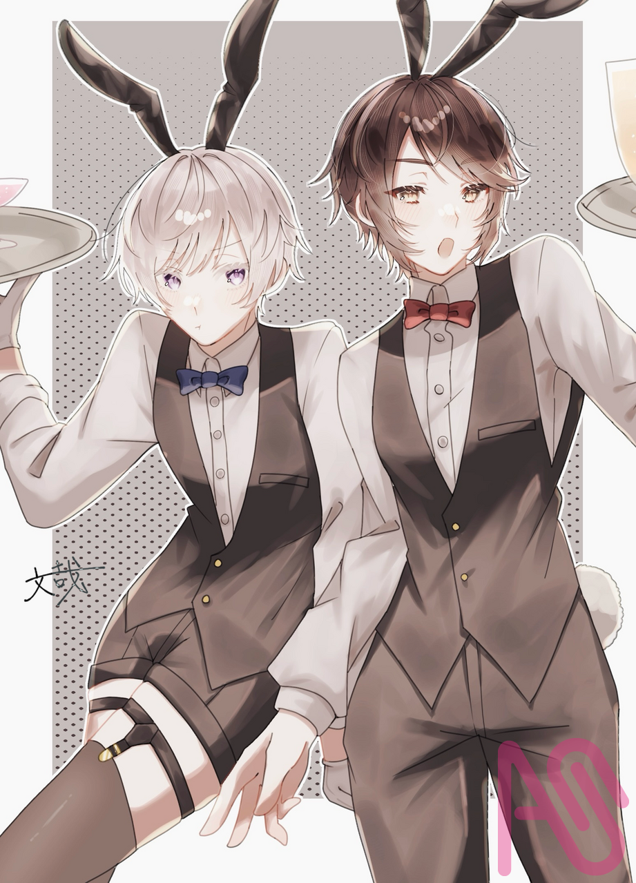 出遅れすぎバニーの日 Illust of 御傘謙/お爺 APH 17億 香くん バニーボーイ バニーの日