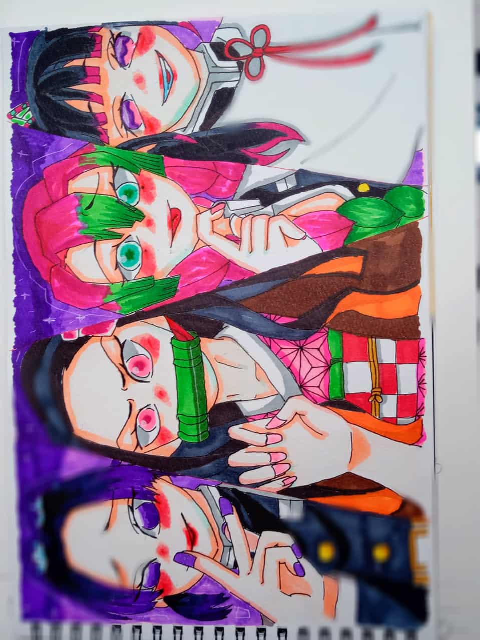 鬼滅女子四人組 すー イラスト Art Street アートストリート 鬼滅女子四人組 すー イラスト Art Street アートストリート