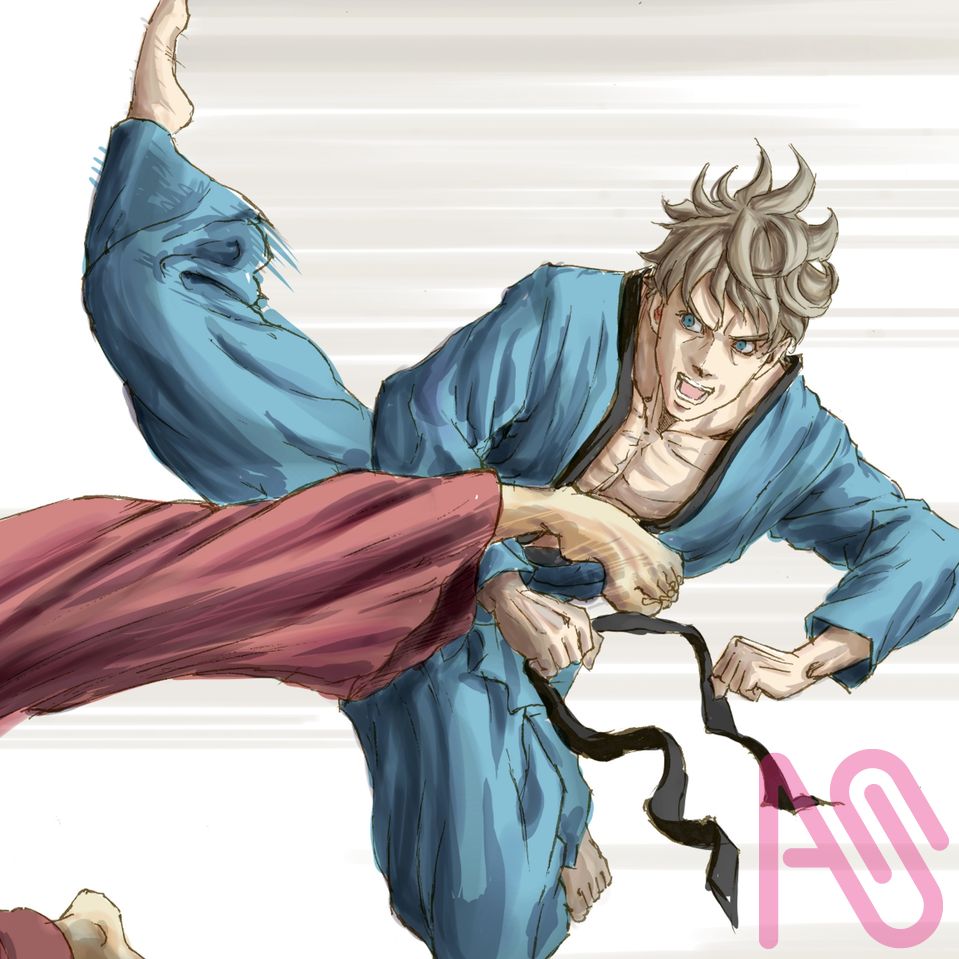 Martial Arts illustration Illust of DartC illustration art anime character manga fight digitalpainting handdrawn scene