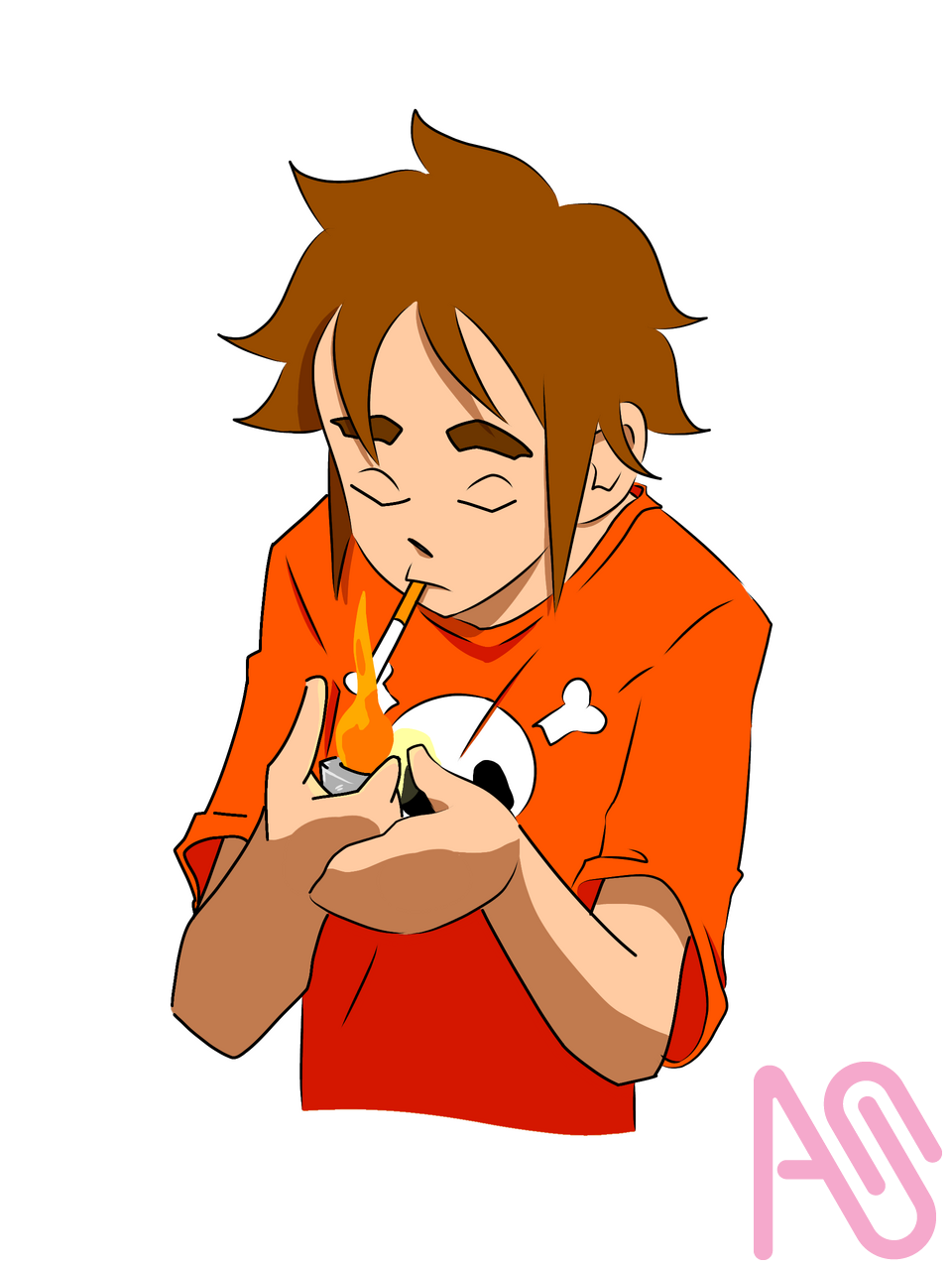 Illustration  Illust of TheoTho illustration original medibangpaint boy oc kawaii new MyHeroAcademia characterdesign ChainsawMan