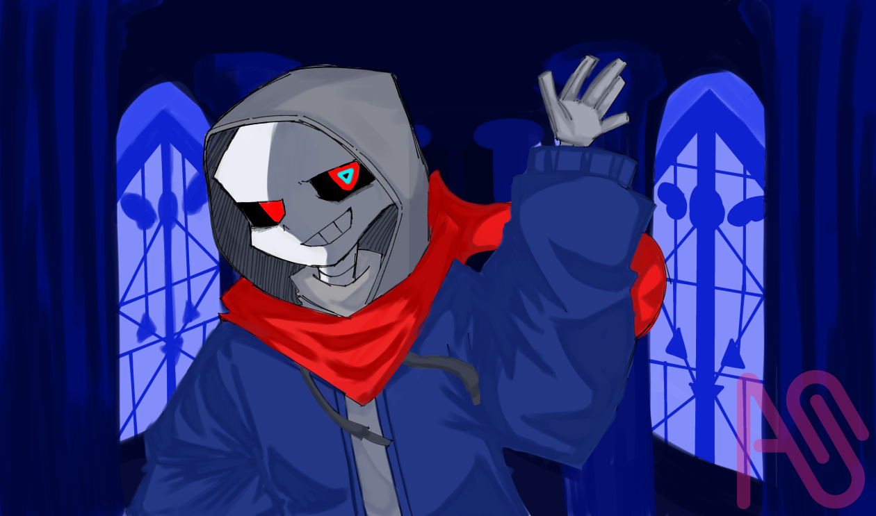 久々に他のSNSで伸びなかったのあげるか、、、、 Illust of はっぴまるまる undertale マーダーサンズ はピ丸 ダストテール