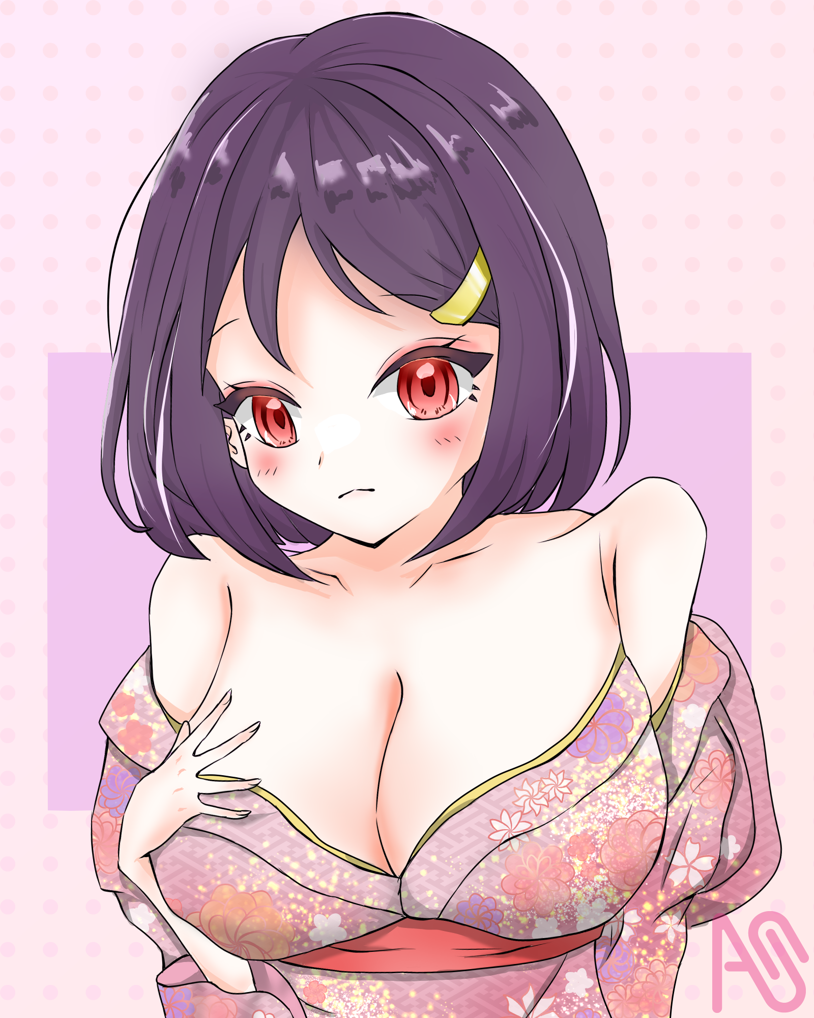 着物 着崩れ イラスト