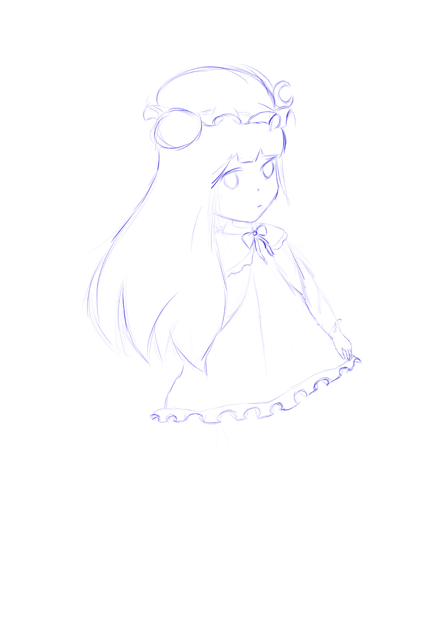 ぱちぇ（三日目） Illust of てんぐぅ medibangpaint Touhou_Project WIP パチュリー・ノーレッジ