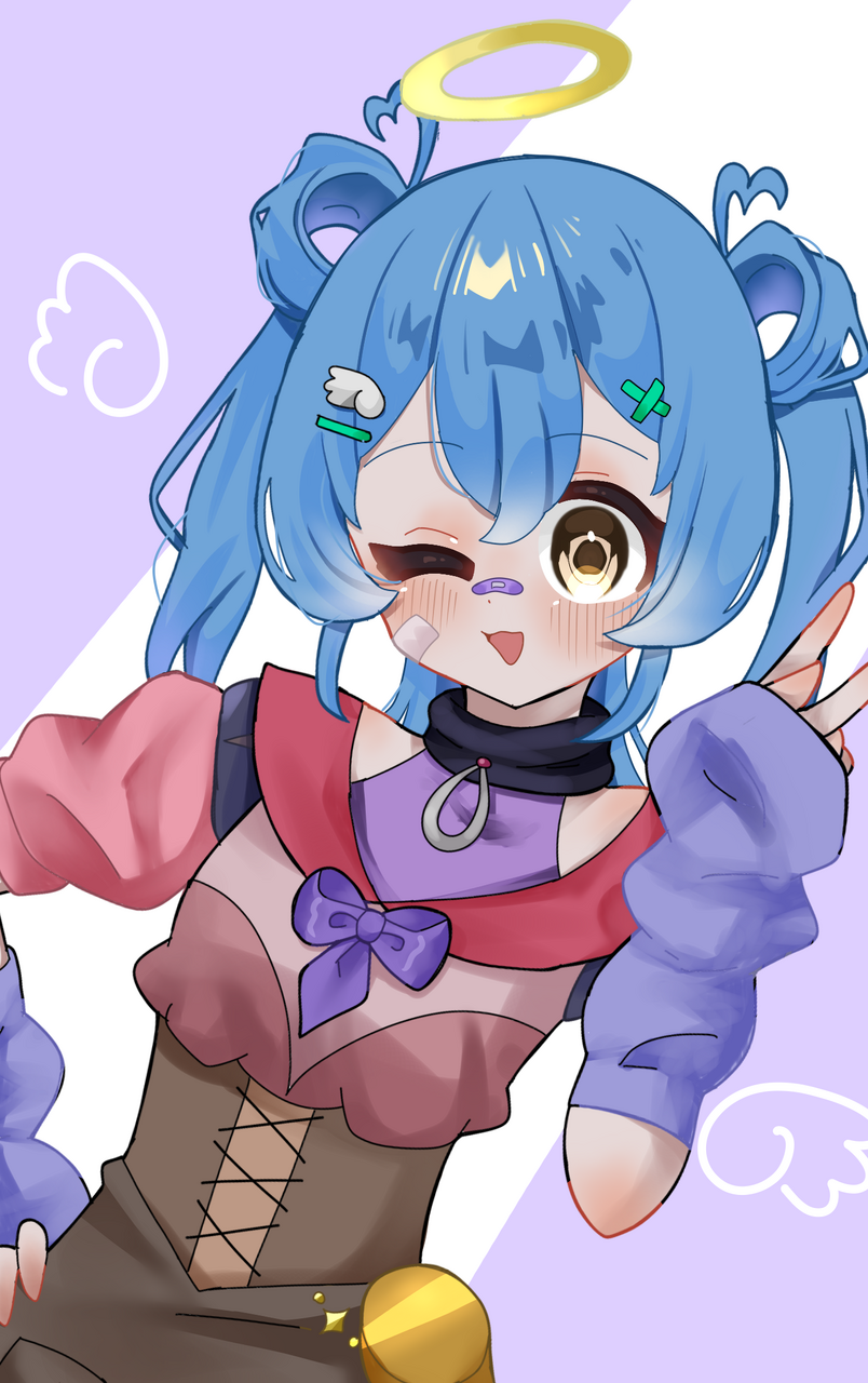 そらちゃん！！ Illust of ななちぃ&ゆーゆ girl illustration cute medibangpaint さぁもん 青井昊空 さぁもんの落書き部屋