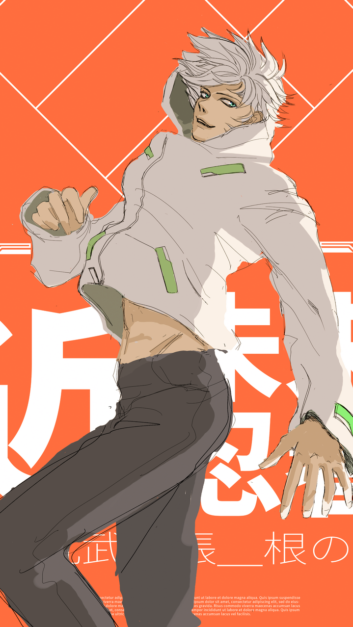 蹴りが来ますよ Illust of てっくの部屋 格闘 illustration original oc ninja design characterdesign Conceptart
