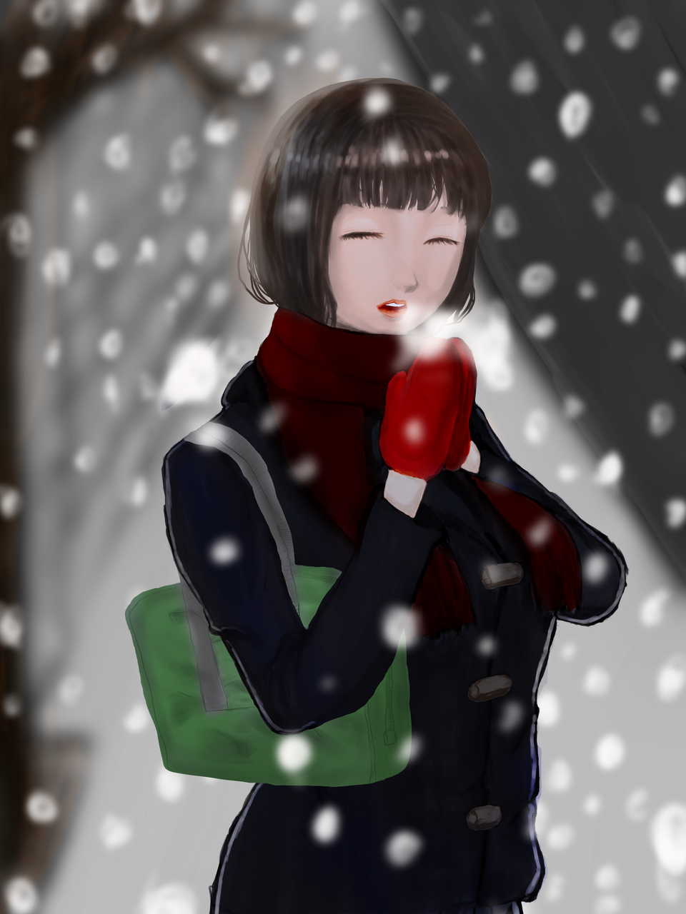 冬イラスト 彩色 明 Illustrations Art Street