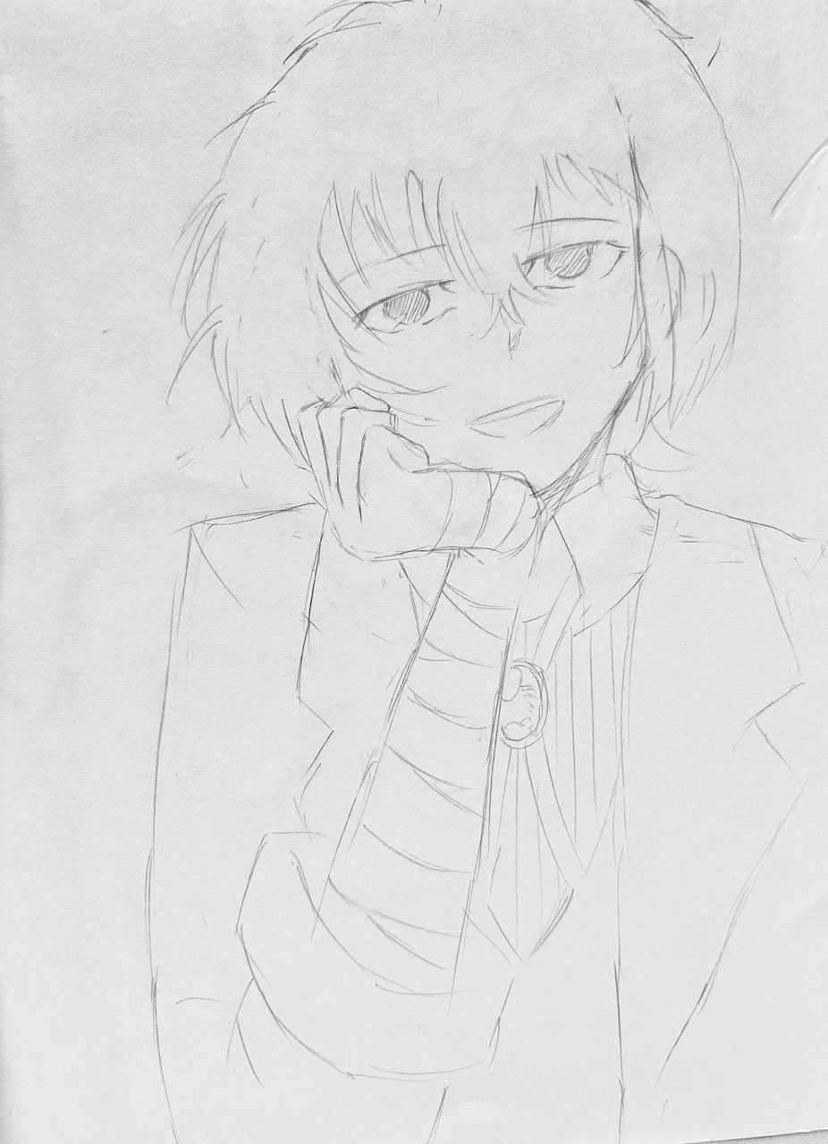 アナログ太宰さん Illust of 翠雨るな Bungo_Stray_Dogs 太宰治(文豪ストレイドッグス) analog 過去絵