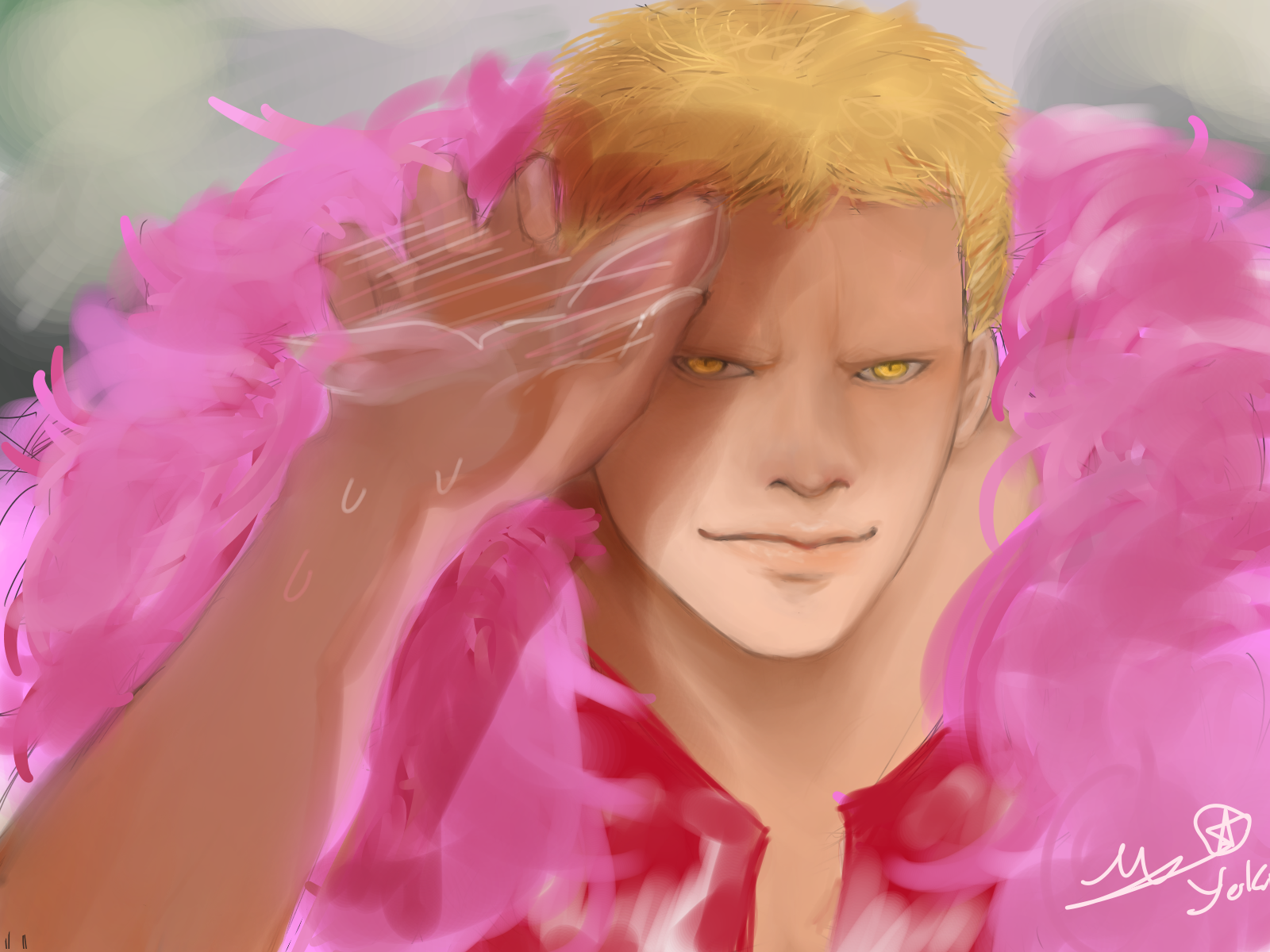 Doflamingo (no glass) YakiKun Illustrations ART street