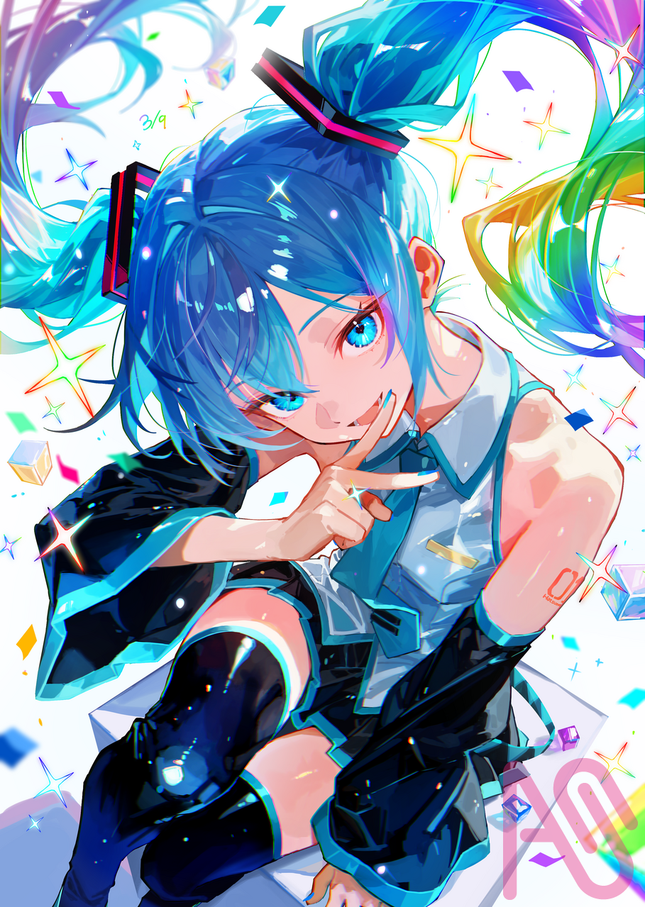 ミクの日2026 Illust of ゴゼ・アメ hatsunemiku ミクの日 VOCALOID ミクの日2026 ミク ミクちゃん