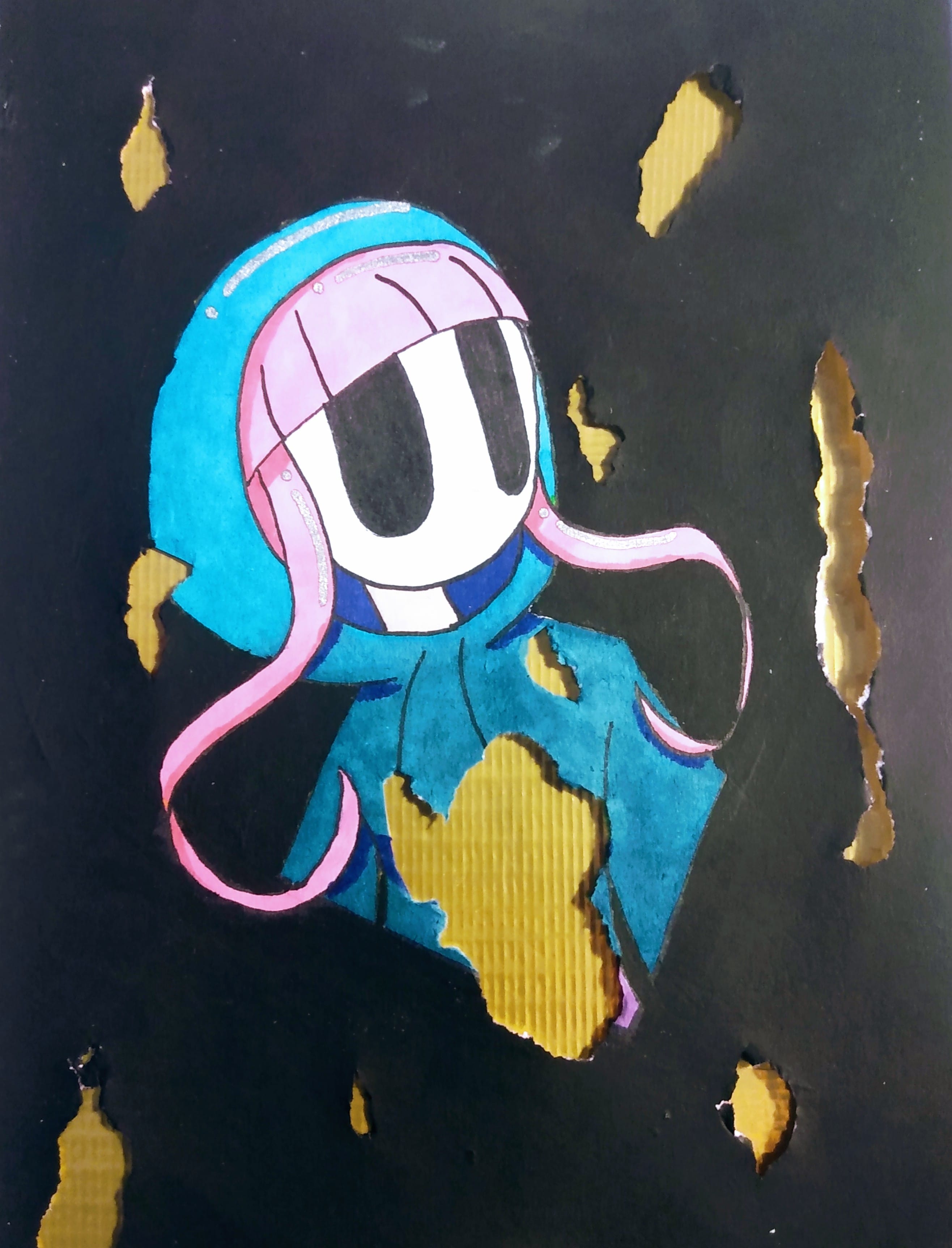 Traditional Trash Dump Sewer Monster Illustrations ART street