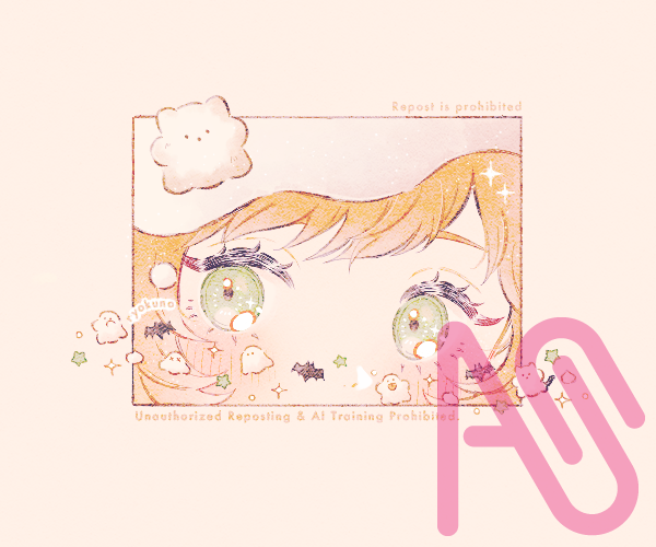 おばけの行進 Illust of 緑乃 girl original Halloween おばけ コウモリ