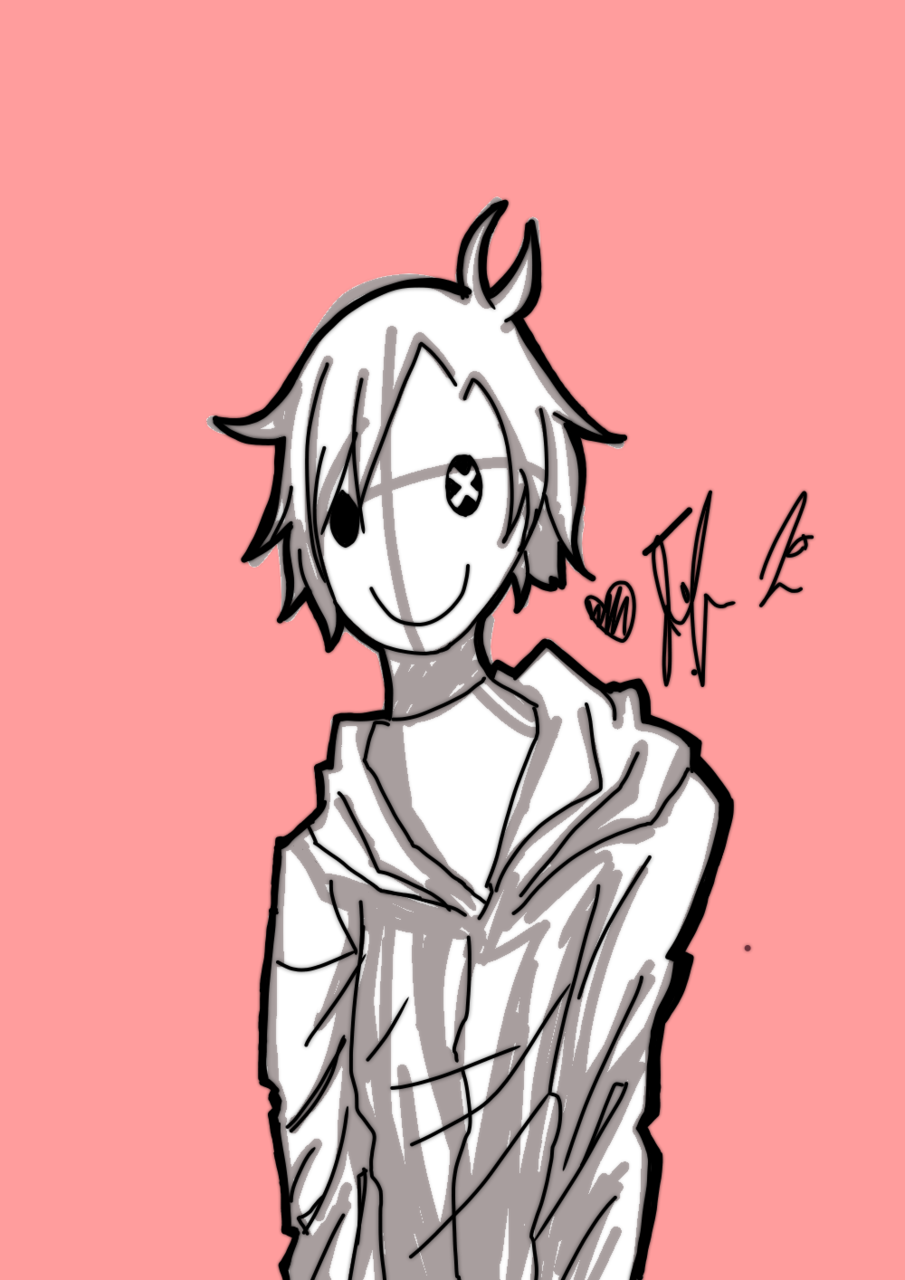 Unfinished guy w/ smiley mask Yokai101 Illustrations ART street