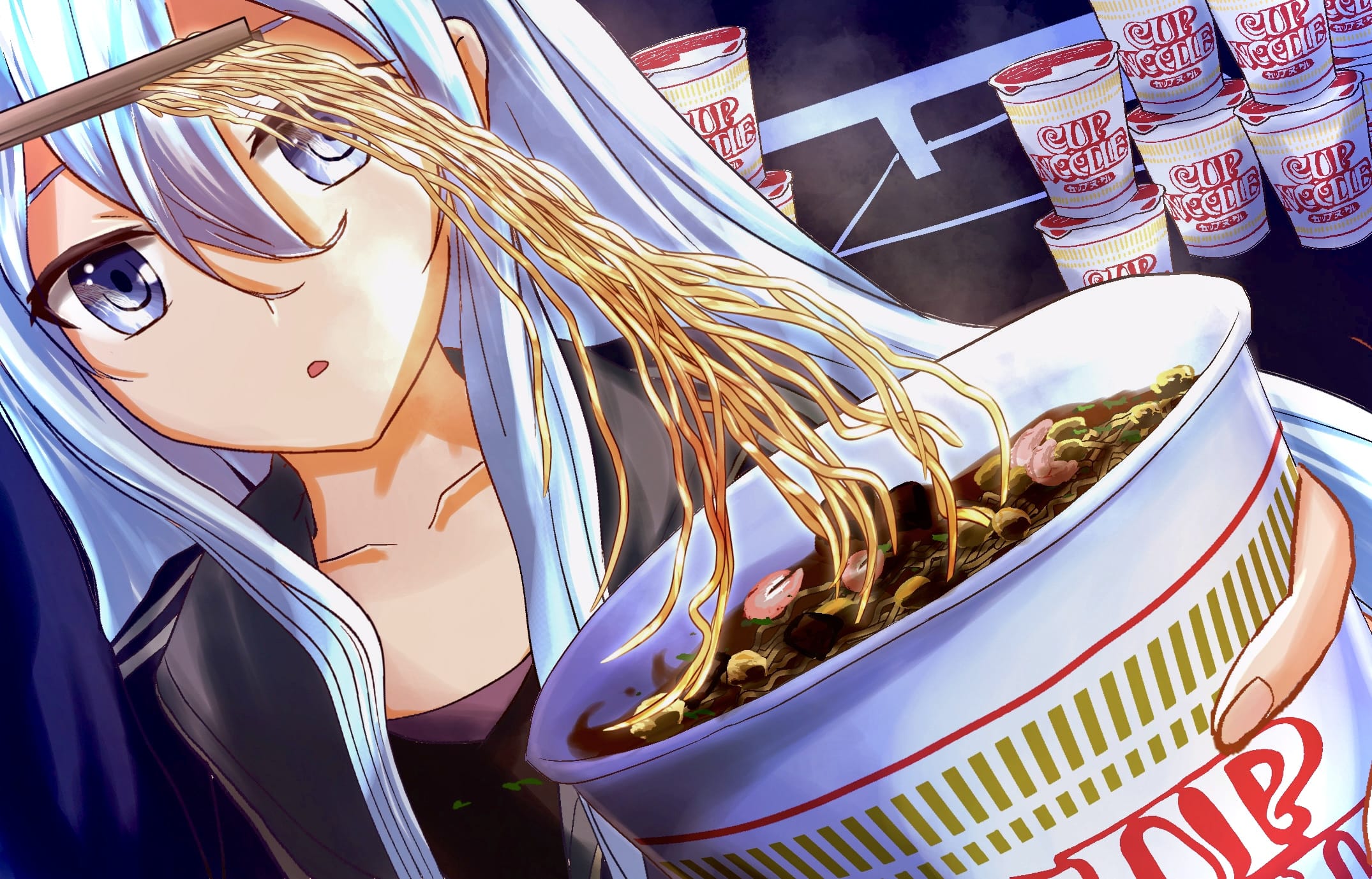 奏とカップヌードル 里 Illustrations Art Street