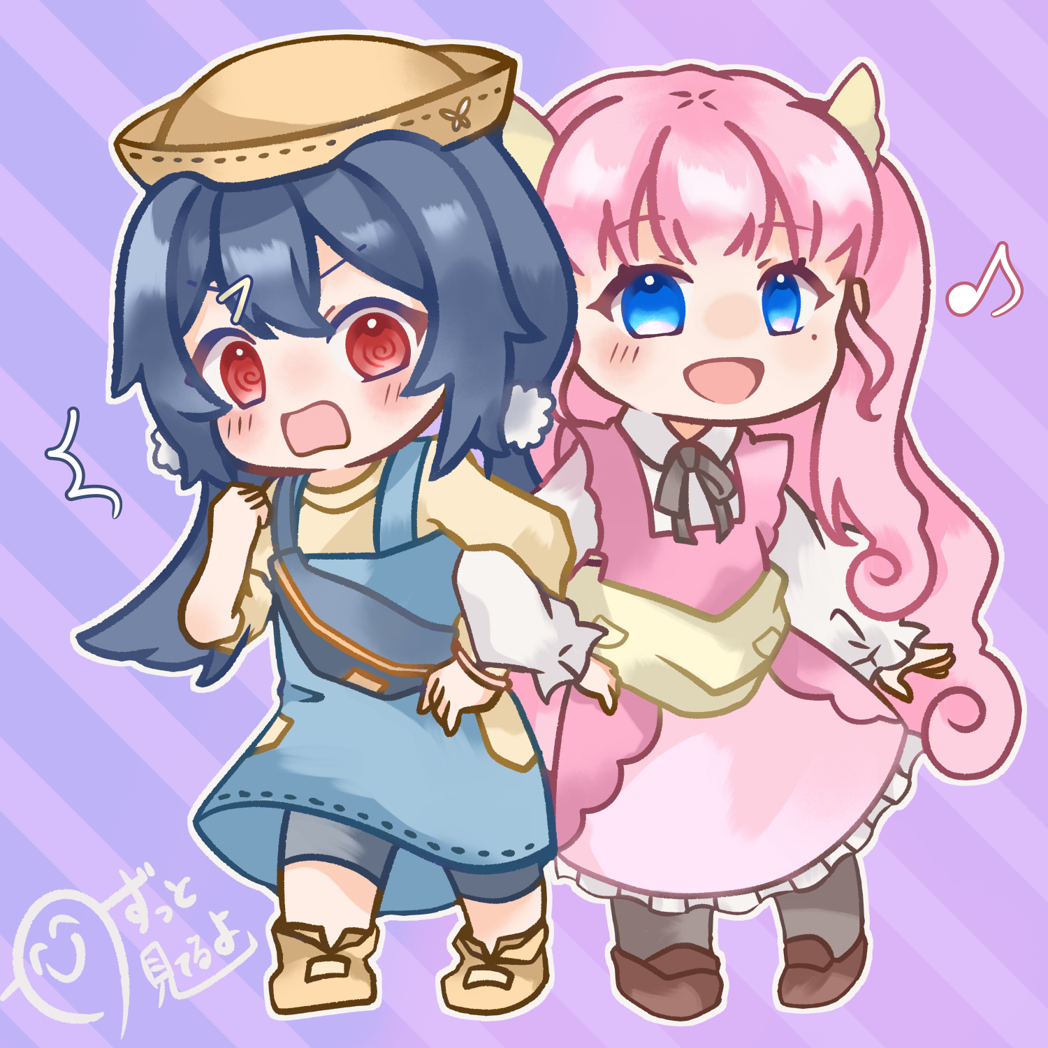 ヒカル＆マリア [まいまいまいごえん] 描いた！ ずっと見てるよ