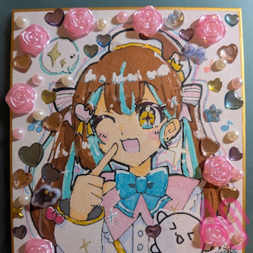 ぴんくめっかわ！！💖 Illust of 🍫輝餅 ちょこ🎀＠代選~１/３１まで✨ girl kawaii 色紙 代理 analog
