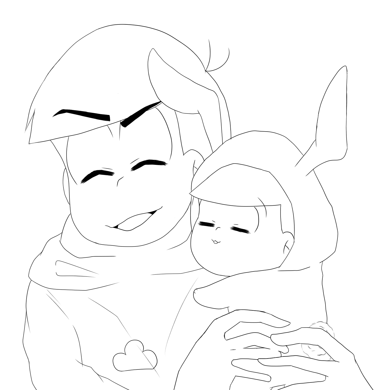 カラトド線画 むーにーまん Ilustraciones Art Street