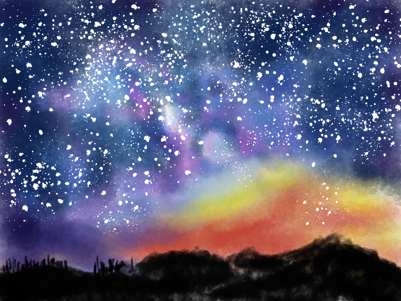 临摹星空西瓜琉璃子- Illustrations ART street