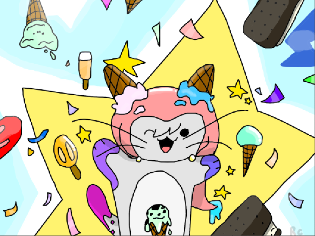 The ice cream kitty Raisa's creations 插图 ART street