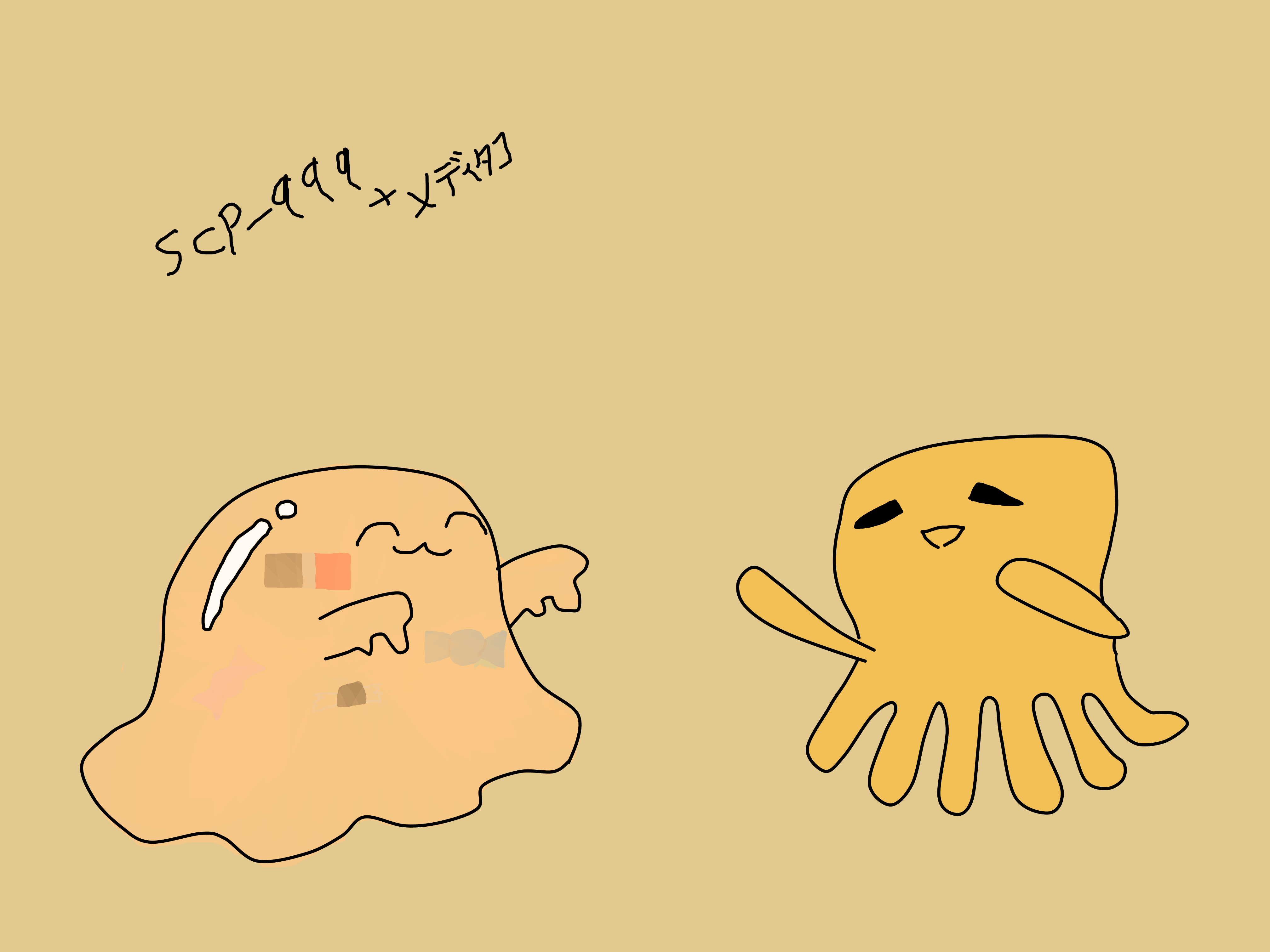 メディタコとくすぐりお化け Denken Illustrations Art Street メディタコとくすぐりお化け Denken Illustrations Art Street