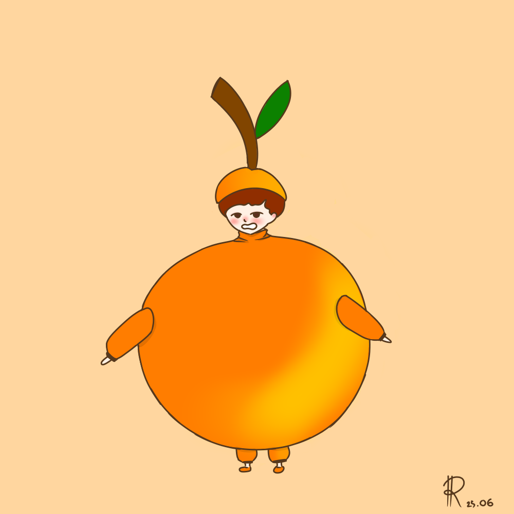 orange boy Orennjiboya Illustrations ART street