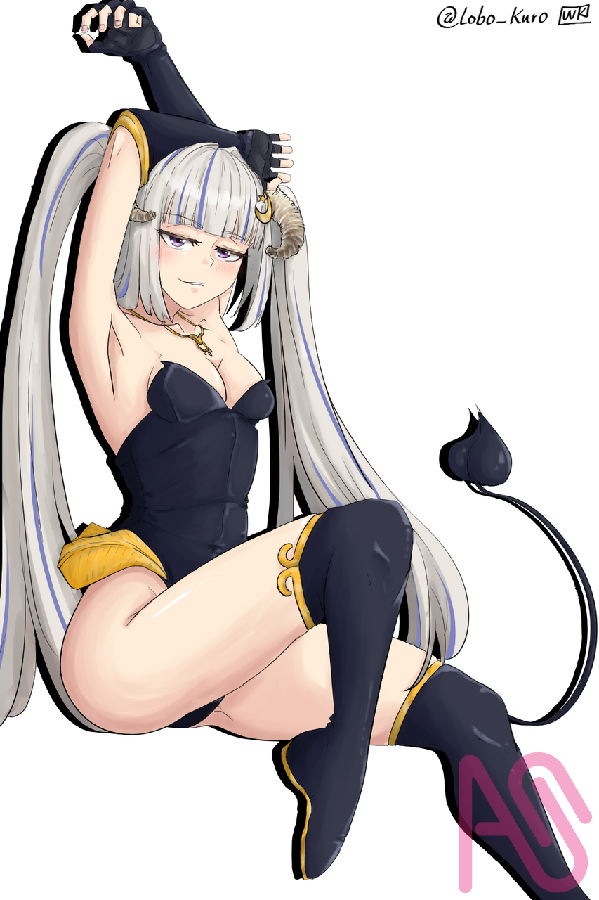 LeFolk ESPECIAL HALLOWEEN Illust of Wolf Kuro fanart line_art anime original oc medibang color virtual_YouTuber