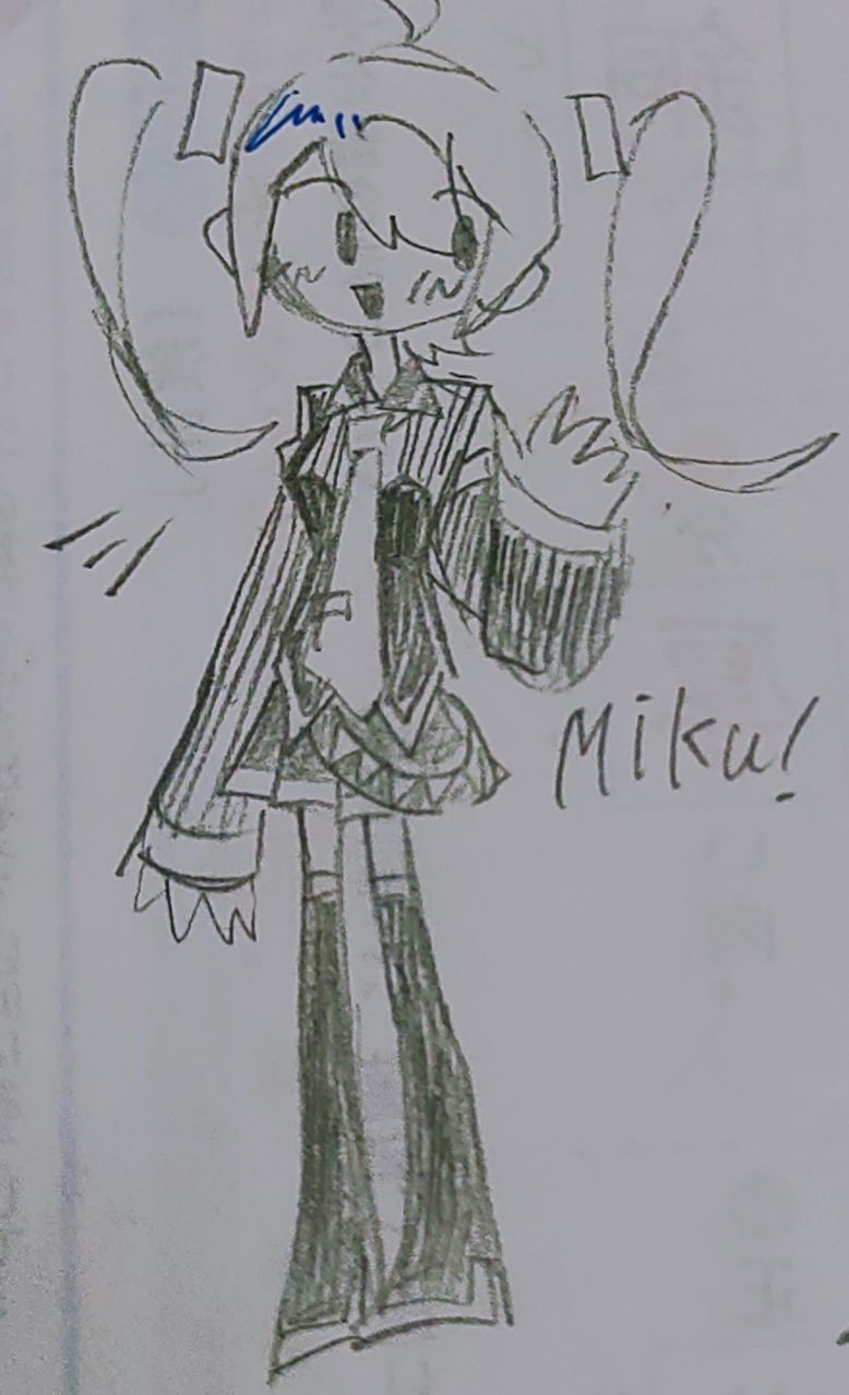 めちゃくちゃ他界隈 Illust of kagetsu hatsunemiku illustration art analog FPE 絵チャ タコピーの原罪