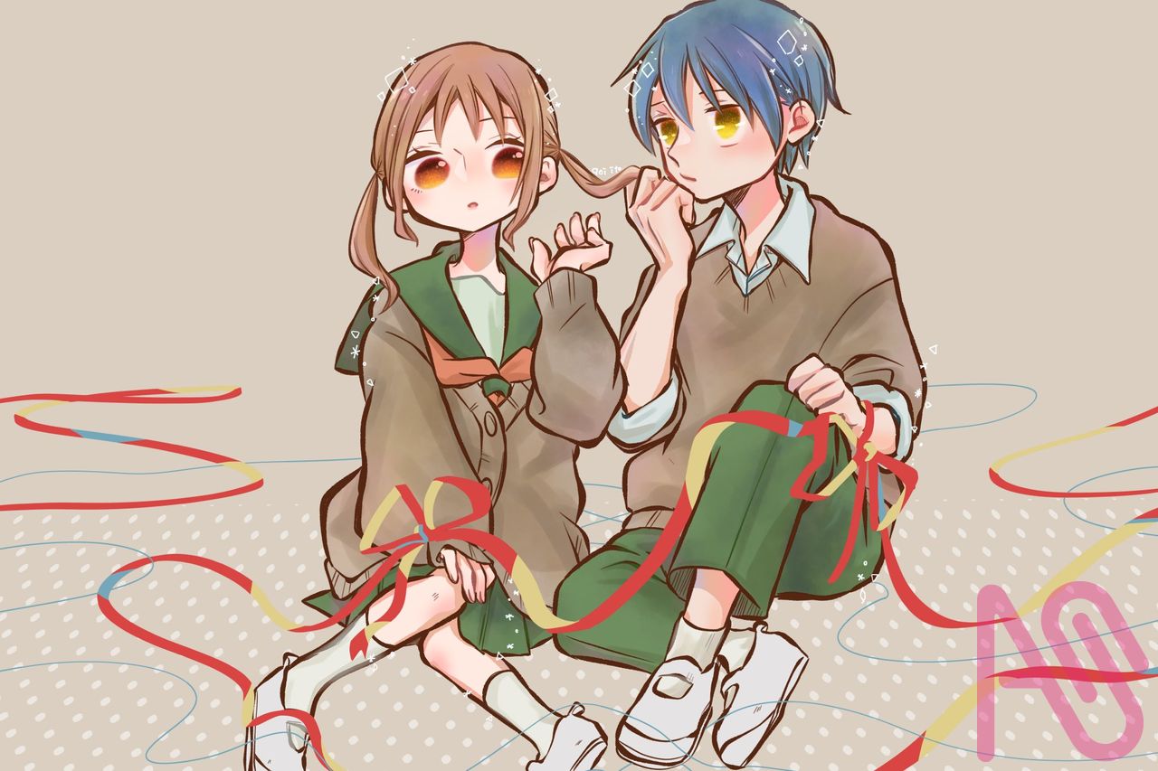 『そしてわたしはきみの××になる』表紙 Illust of 青生衣都（Aoi Ito） original oc 創作男女 創作女子