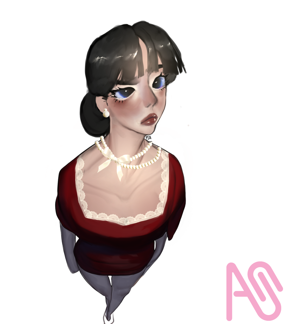 coco  Illust of PIA girl drawing art cute digital oc red Cool digitalpainting MyArt