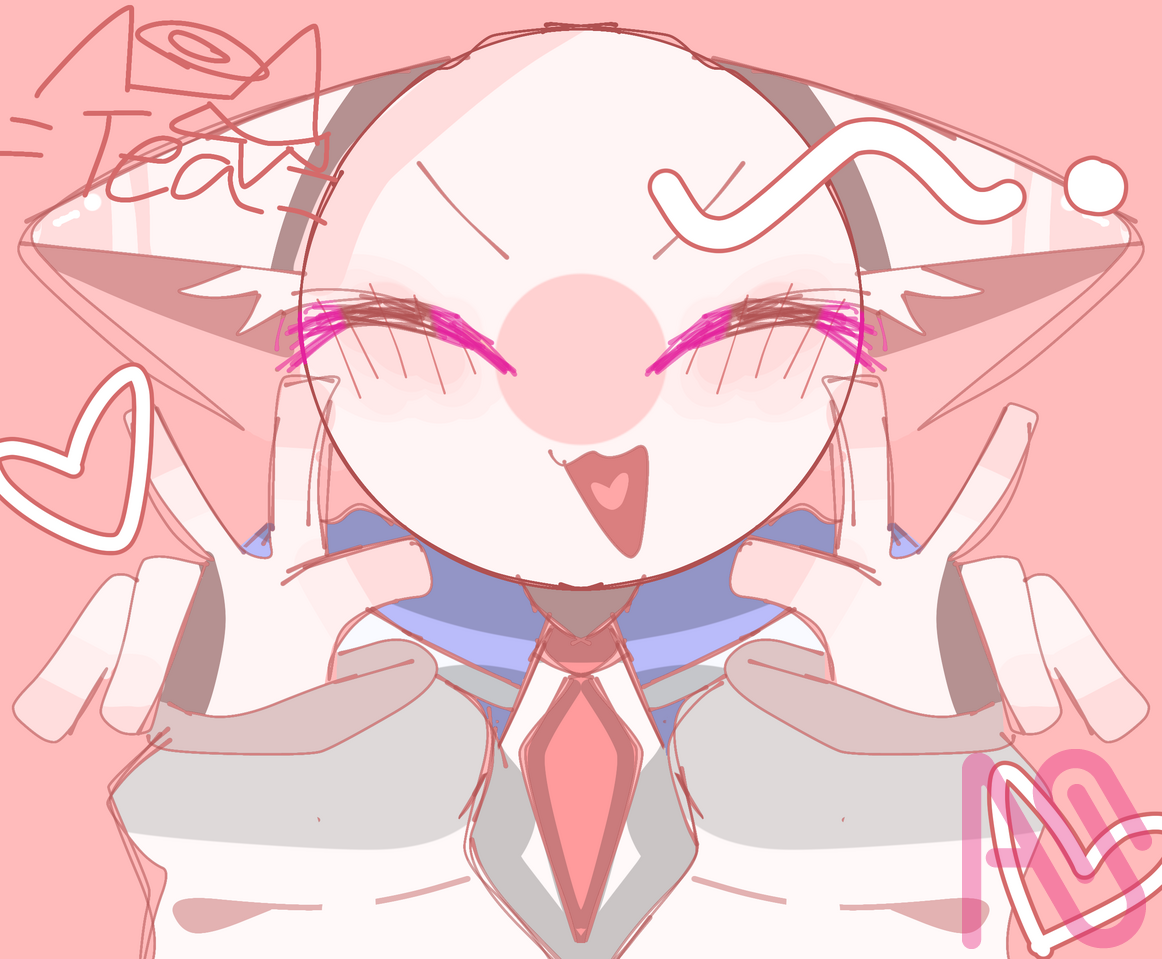 にゃぽ🐱🇯🇵 Illust of 天青ネコpﾀﾞﾖ 絵柄封印 にゃぽん ピンク系統 天青作品