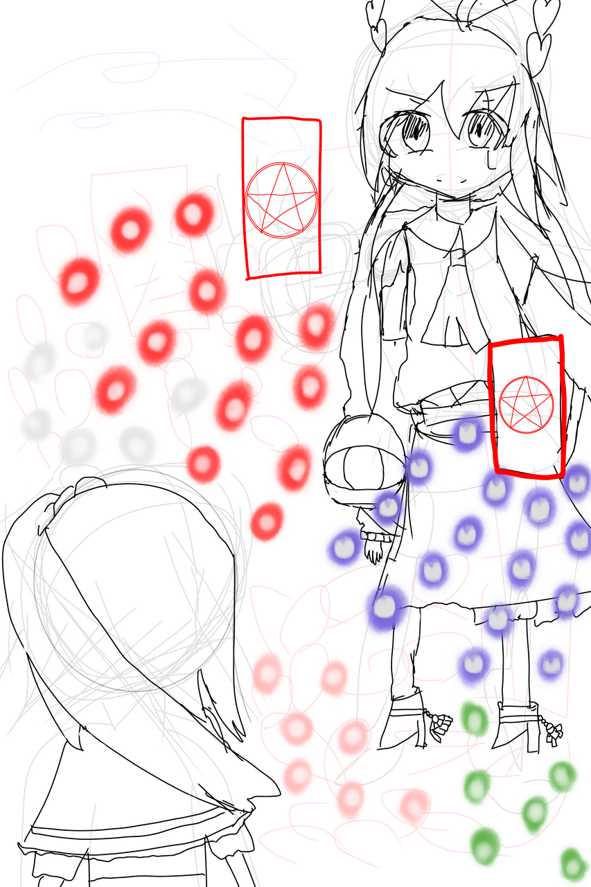 途中経過 Illust of 三色団子(いつき)11/17まで代選中！ medibangpaint oc 途中経過 代理 等身