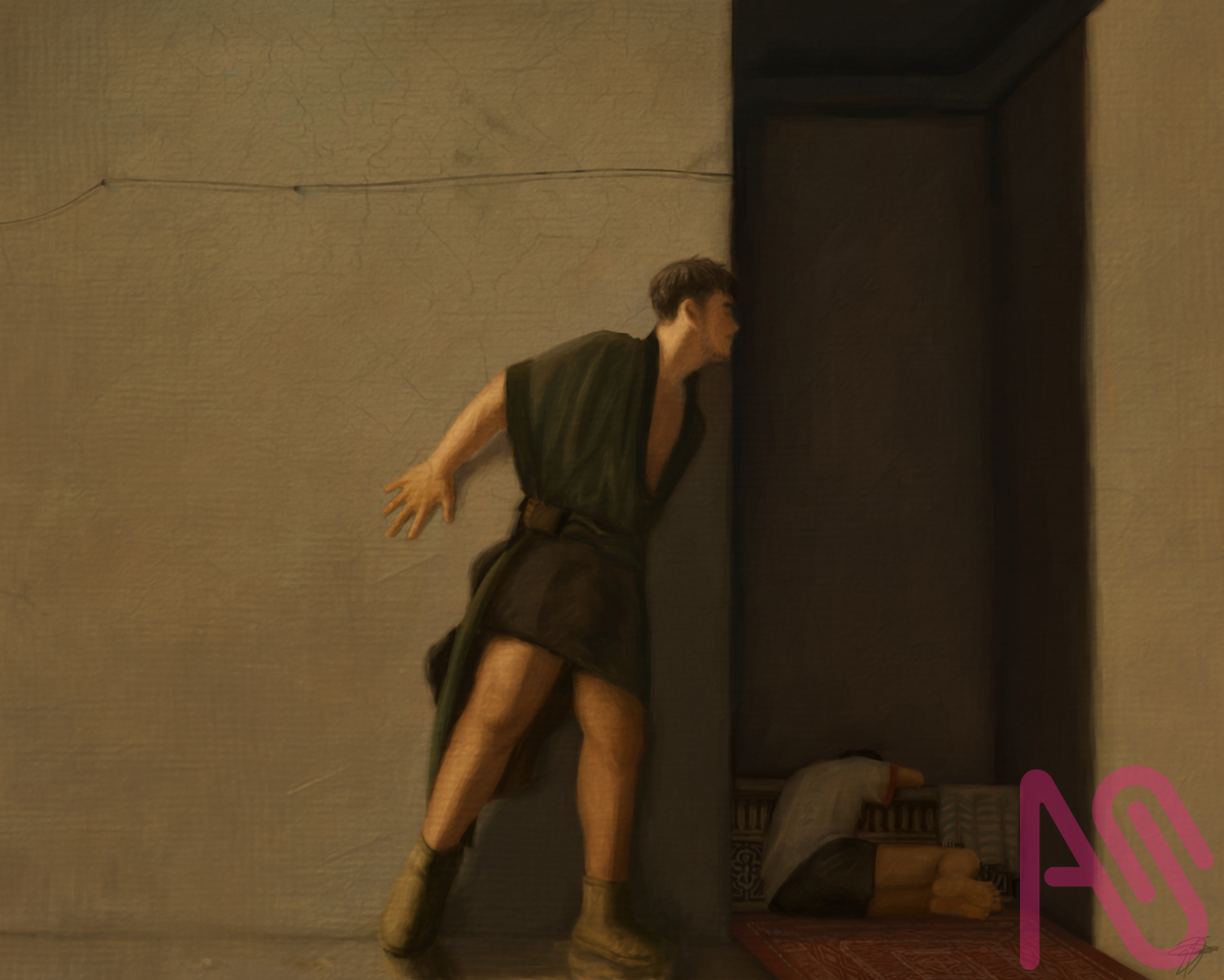 The Sneaking Man  Illust of licherionijiro (リチェリオ・ニジロ) oc classicalpainting licherio