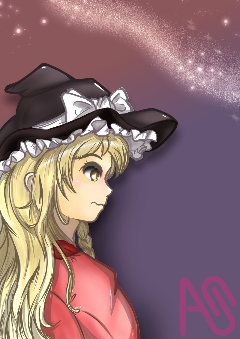 うごイラを順番に並べてみた(*^-^*) Illust of タロウぽん girl 七夕 Marisa_Kirisame Touhou_Project ルーミア