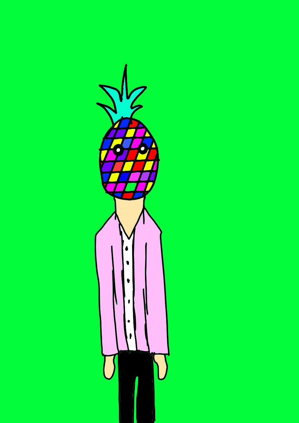 Pineapple gang Tutankhamun Illustrations ART street