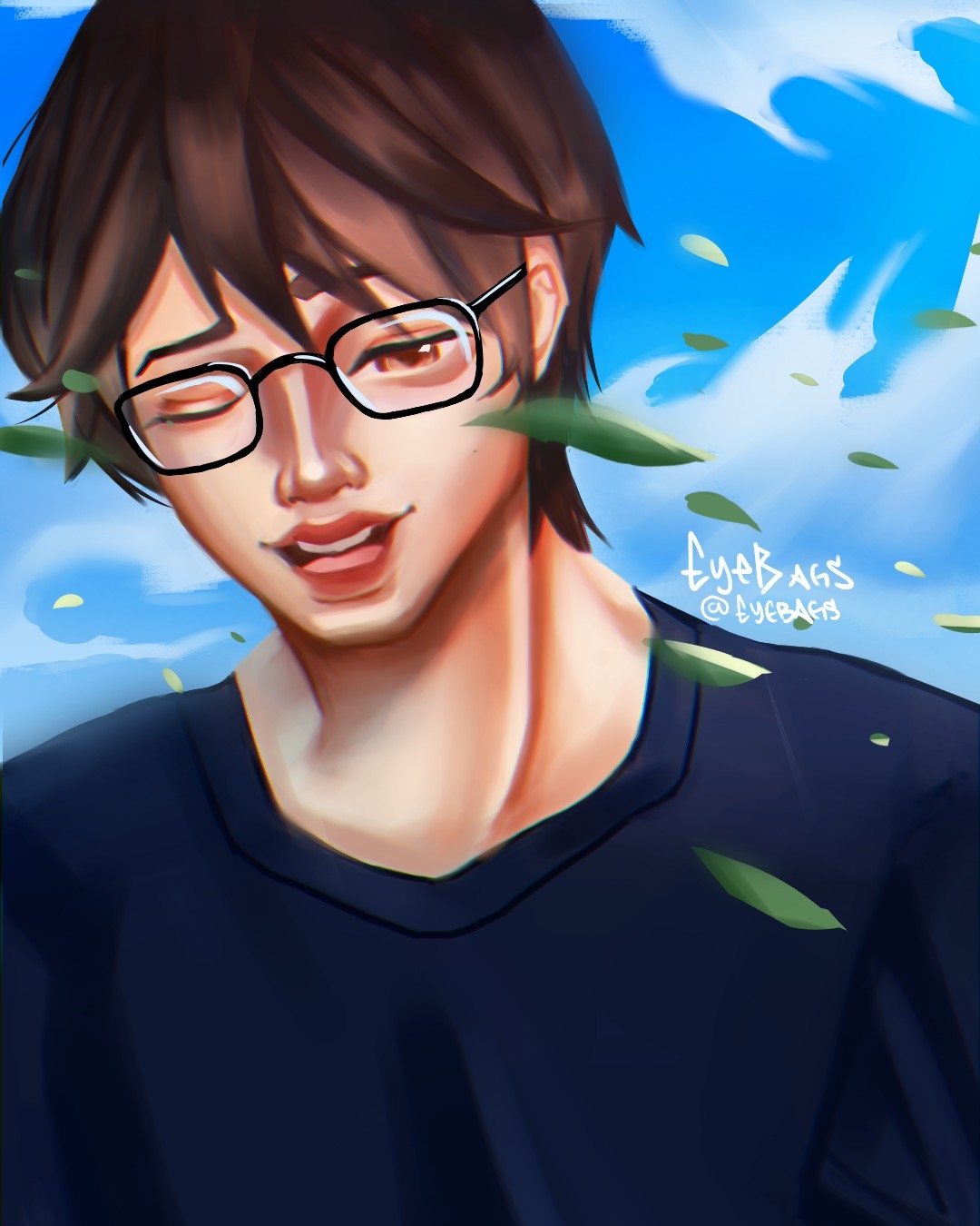 Skylar from lost in the cloud Eye bags - Illustrations ART street