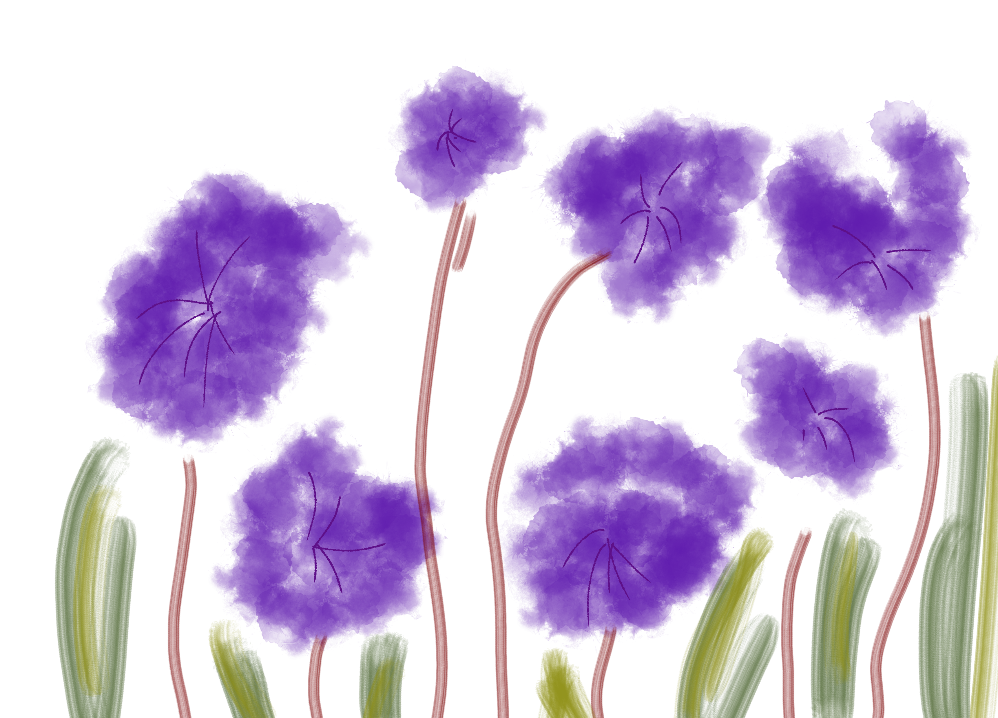 紫色的花 118 Illustrations Art Street