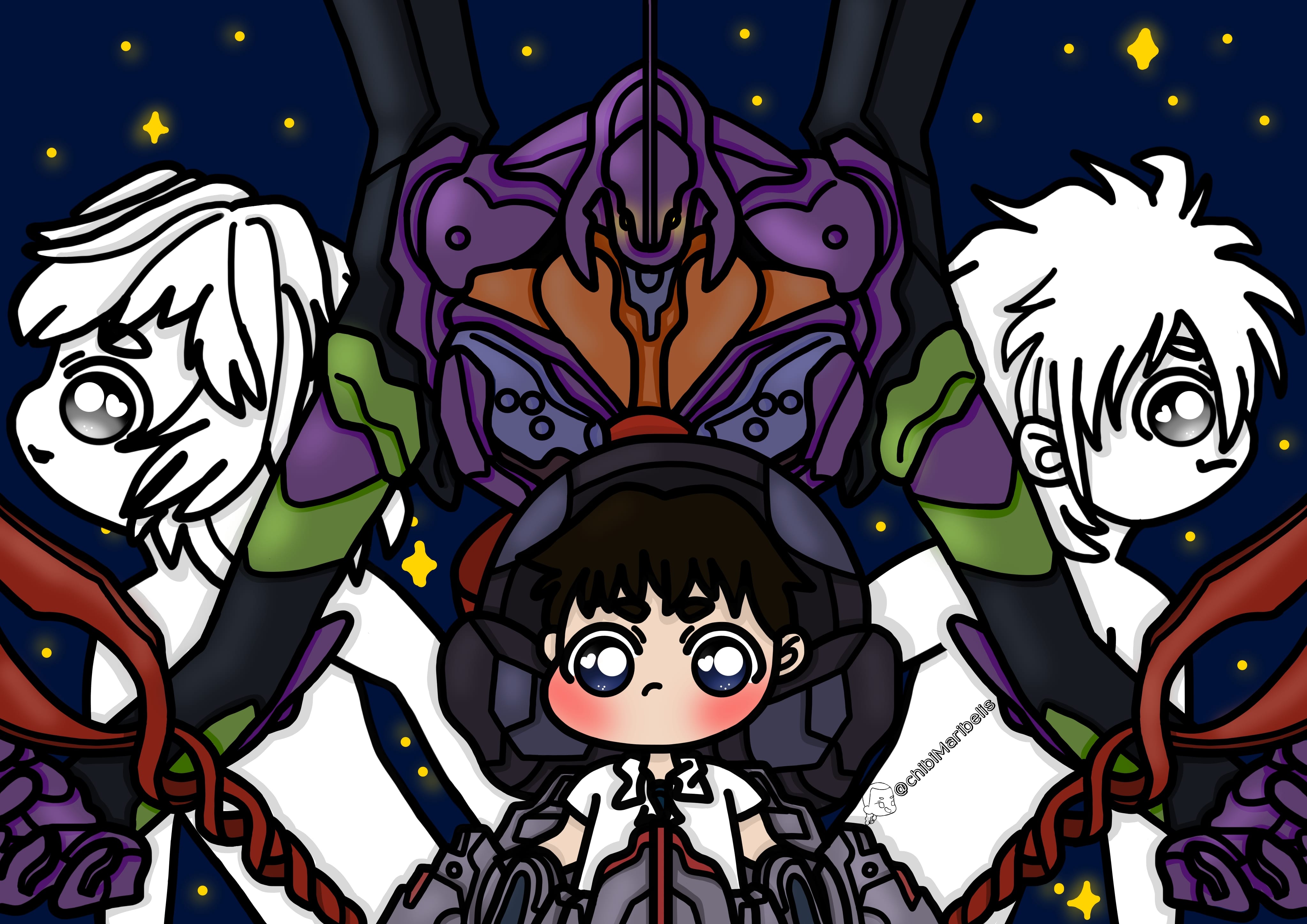 Evangelion Chibi Maribeliss イラスト Art Street アートストリート