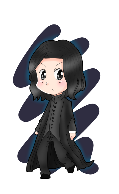 Chibi Severus Snape Ijudepom イラスト Art Street アートストリート