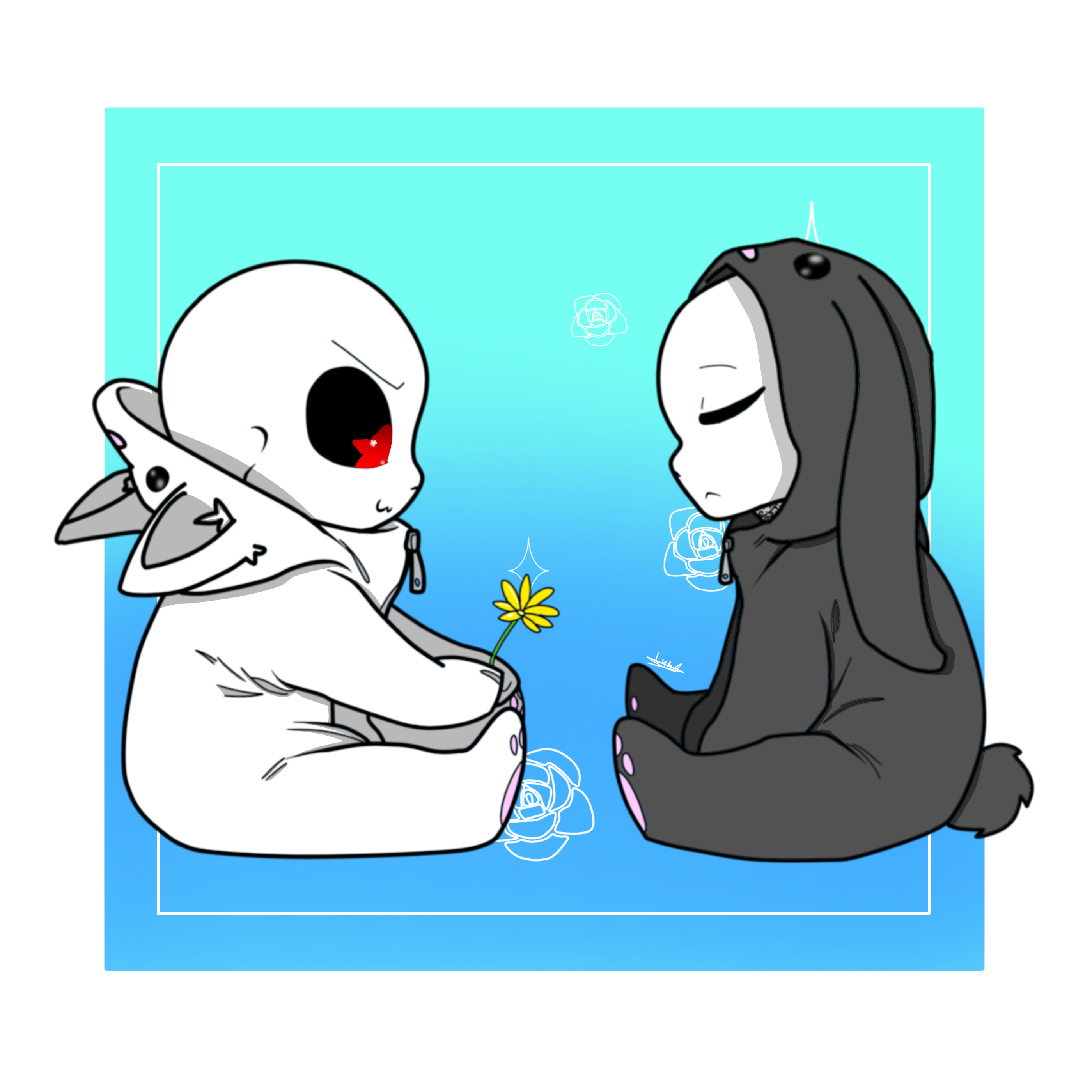 Ink Flower Fell Sans Blueberry Flower Fell Sans Nightmare666 イラスト Art Street アートストリート