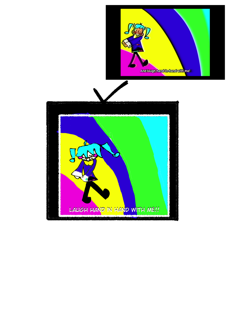 STATIC!☎ Illust of Random-Silly-Emu 🎀 art medibangpaint song Randomsillyemu staticmiku VOCALOID silly miku static