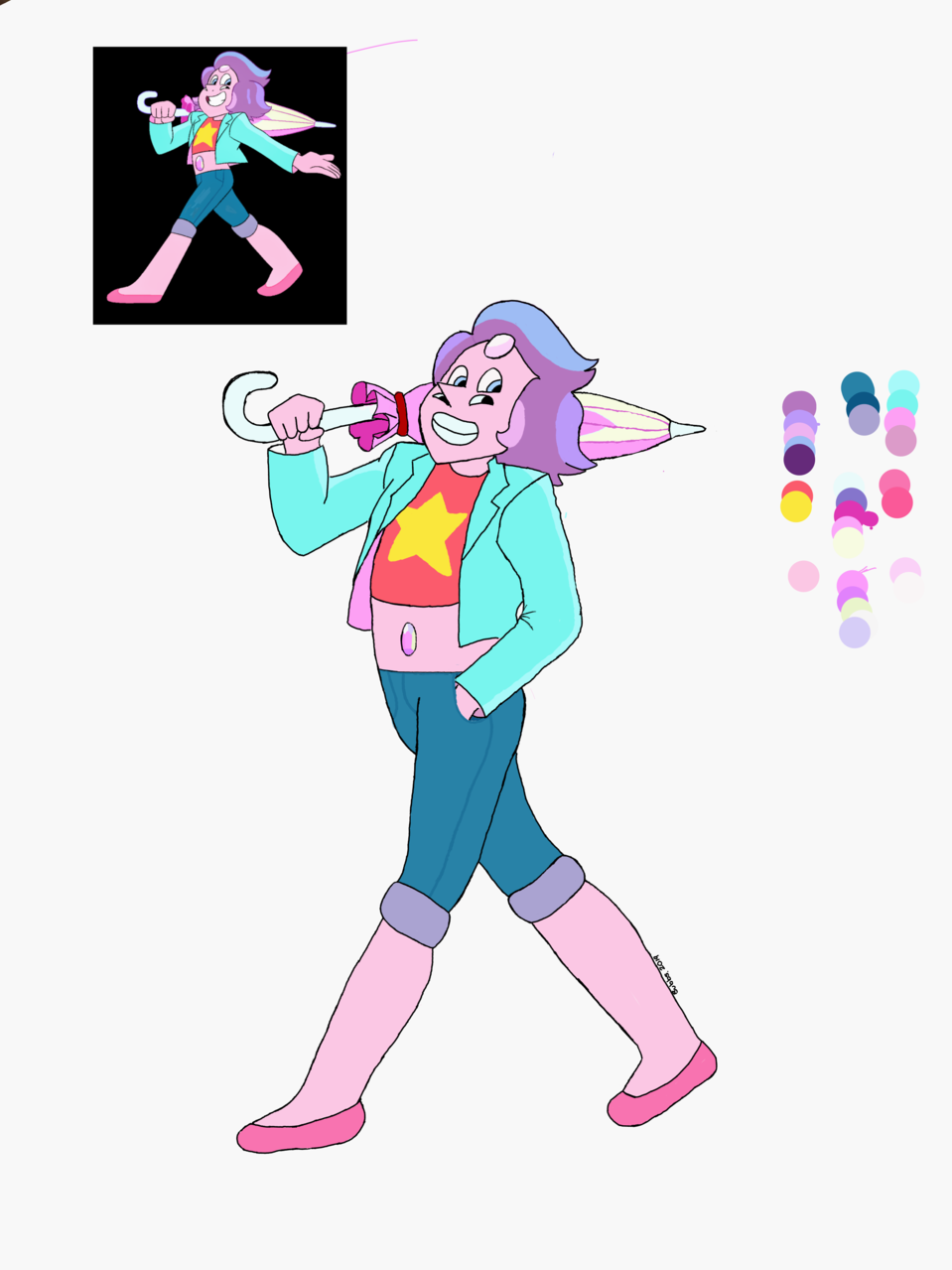 Rainbow Quartz 2.0 Bubbs的插画 medibangpaint