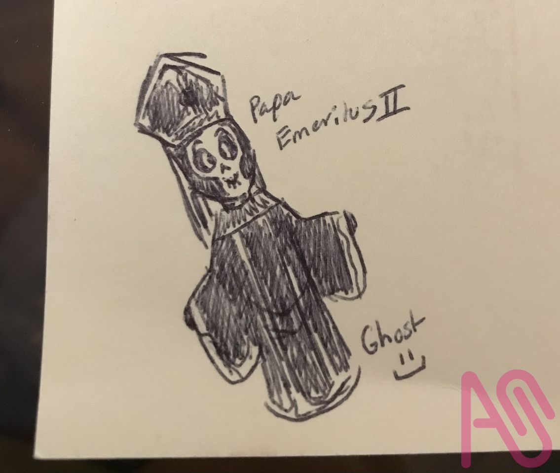 Papa Emeritus II - GHOST (B.C) Illust of LKMr.Raz drawing doodle ghost pen papaemeritus papaemeritusiii GhostB.C PapaEmeritusii Ghosttheband