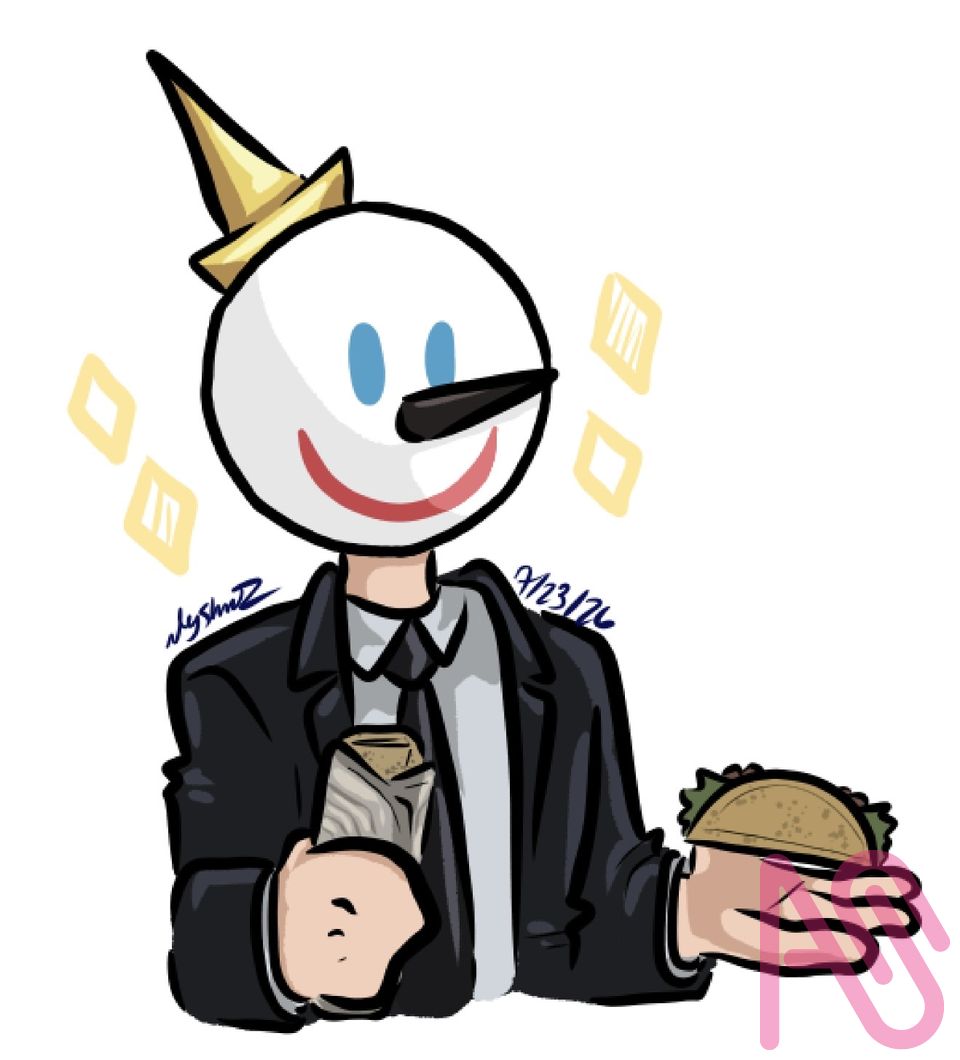 Jack in the Box Mascot Illust of LKMr.Raz medibangpaint digital mascot fastfood jackinthebox