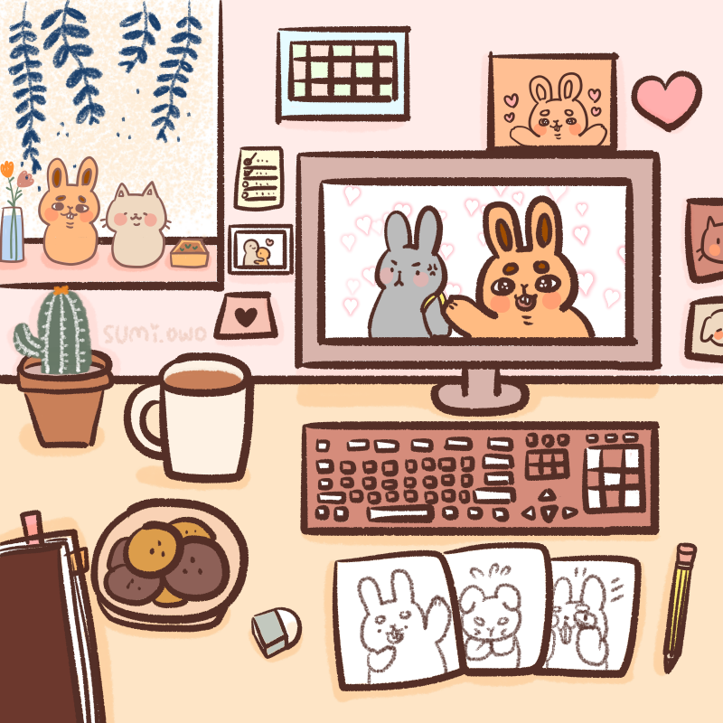 Illustrator S Desk Sumi イラスト Art Street アートストリート