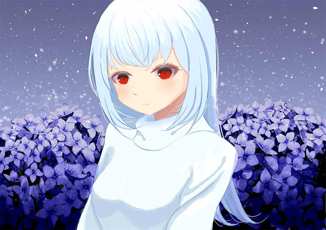 白い少女 Ryuusei Illustrations Art Street