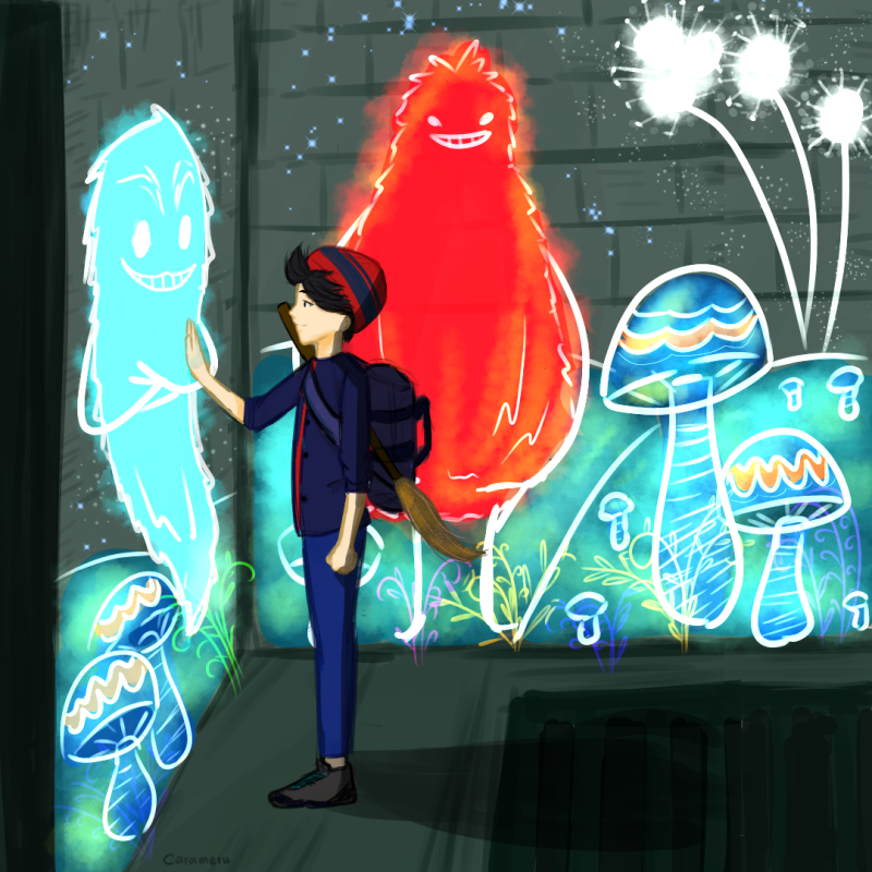 Fan art Concrete Genie Carameru Illustrations ART street