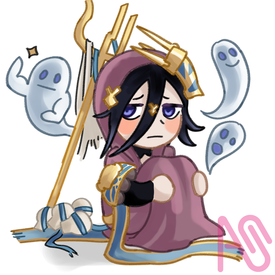 Smol Lich Illust of BlueRidoArt girl chibi cute GRANBLUEFANTASY