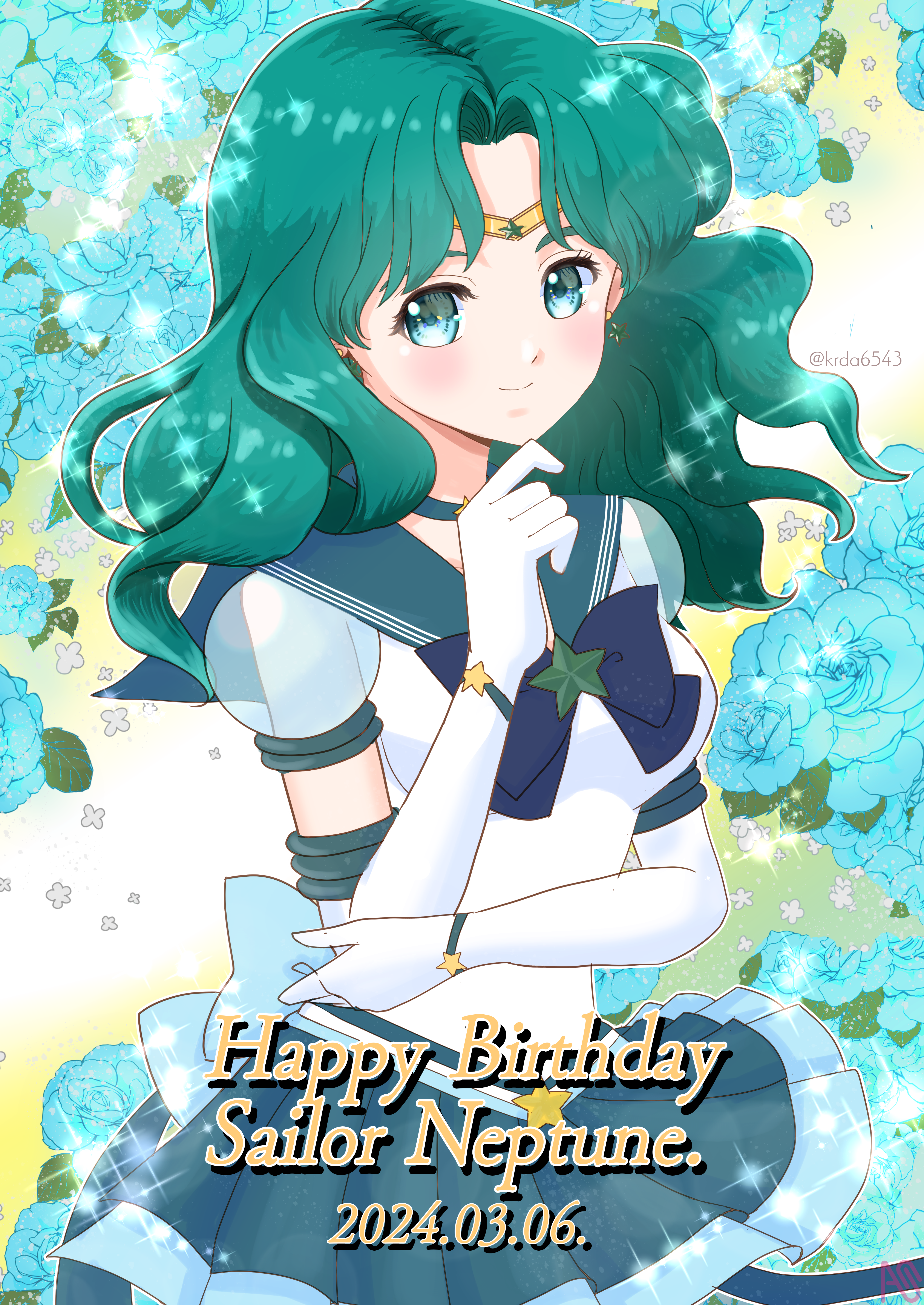 海王みちる誕生日!!2024 黒だ - Illustrations ART street