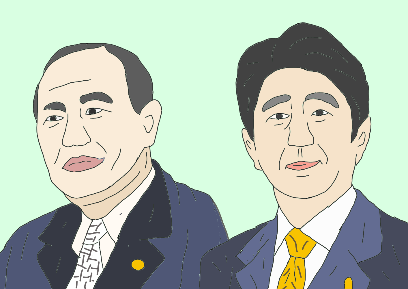 日本の宰相たち1 マカ ダミアン イラスト Art Street アートストリート